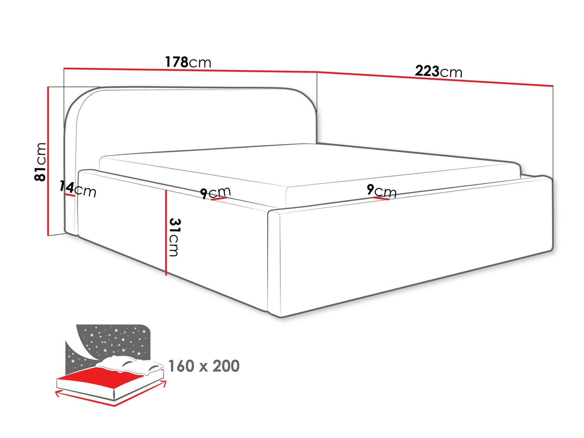 Letto Comfivo Inventio (Abriamo 04)