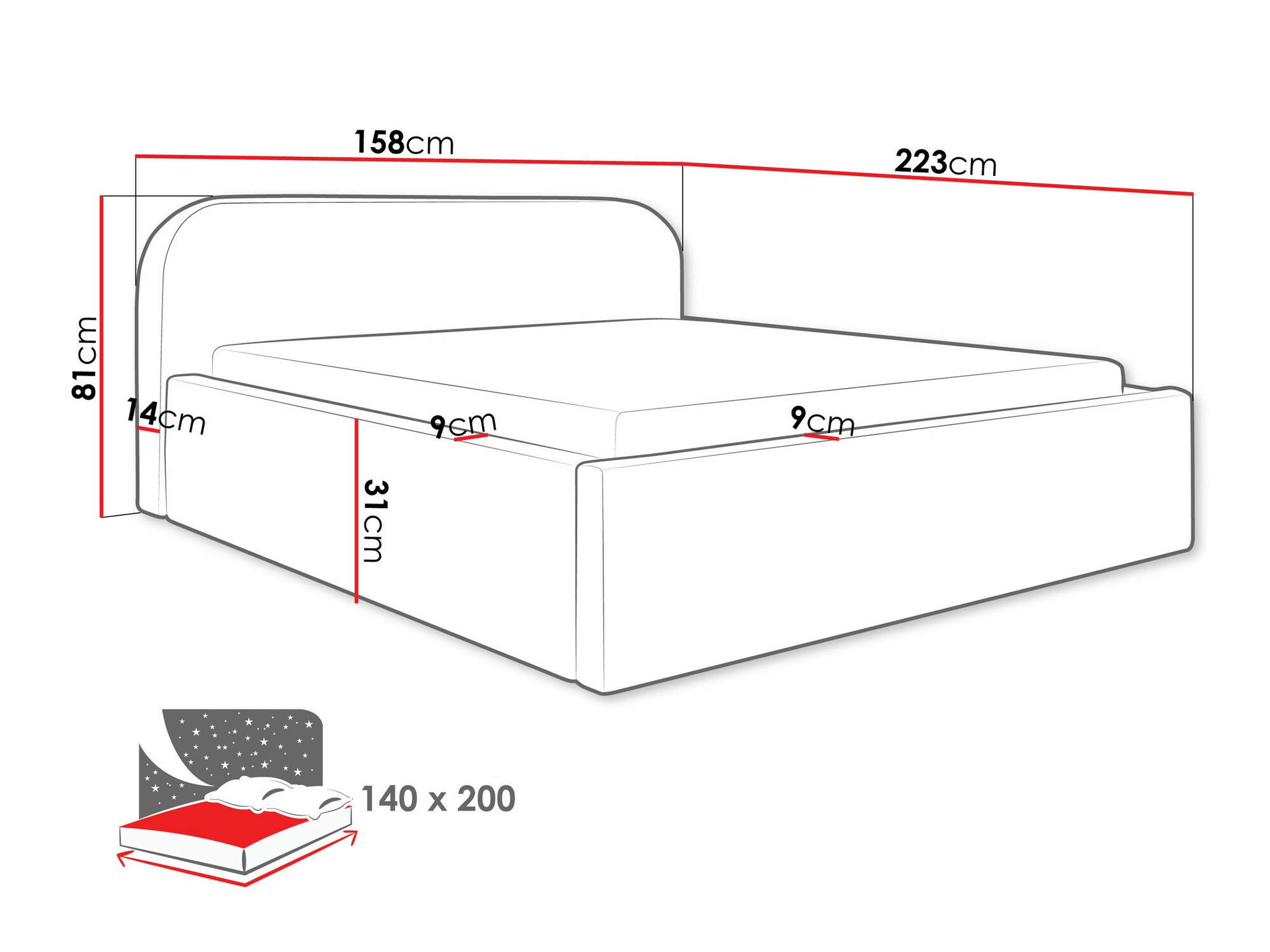 Letto Comfivo Inventio (Abriamo 08)