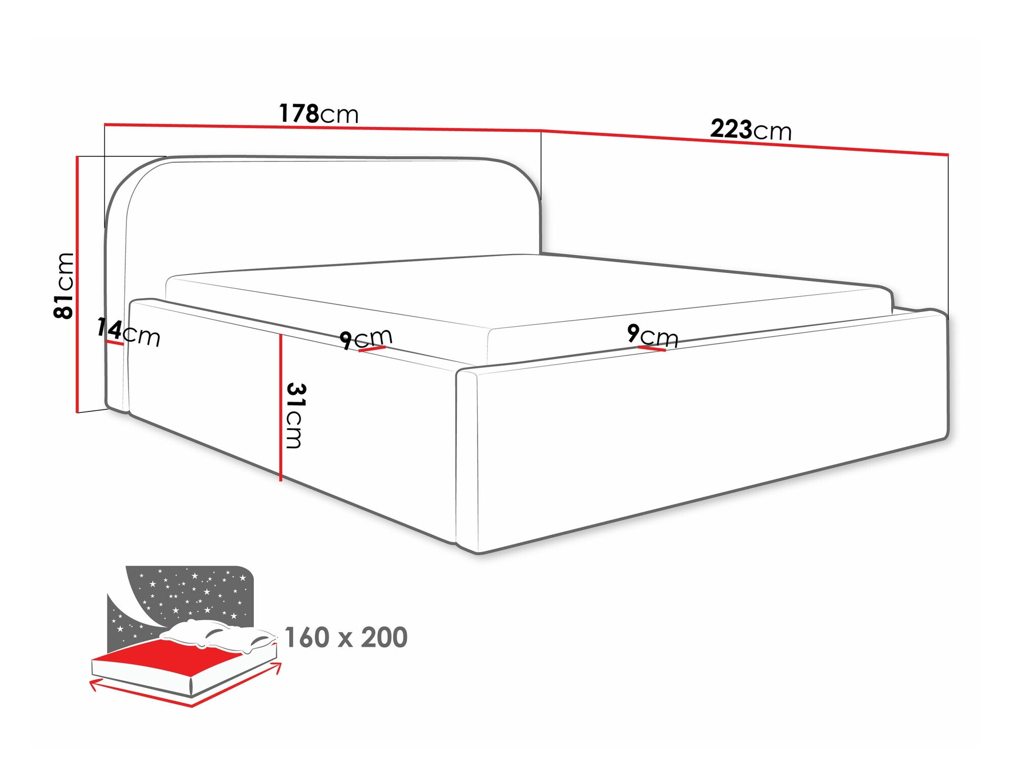 Letto Comfivo Inventio (Abriamo 08)