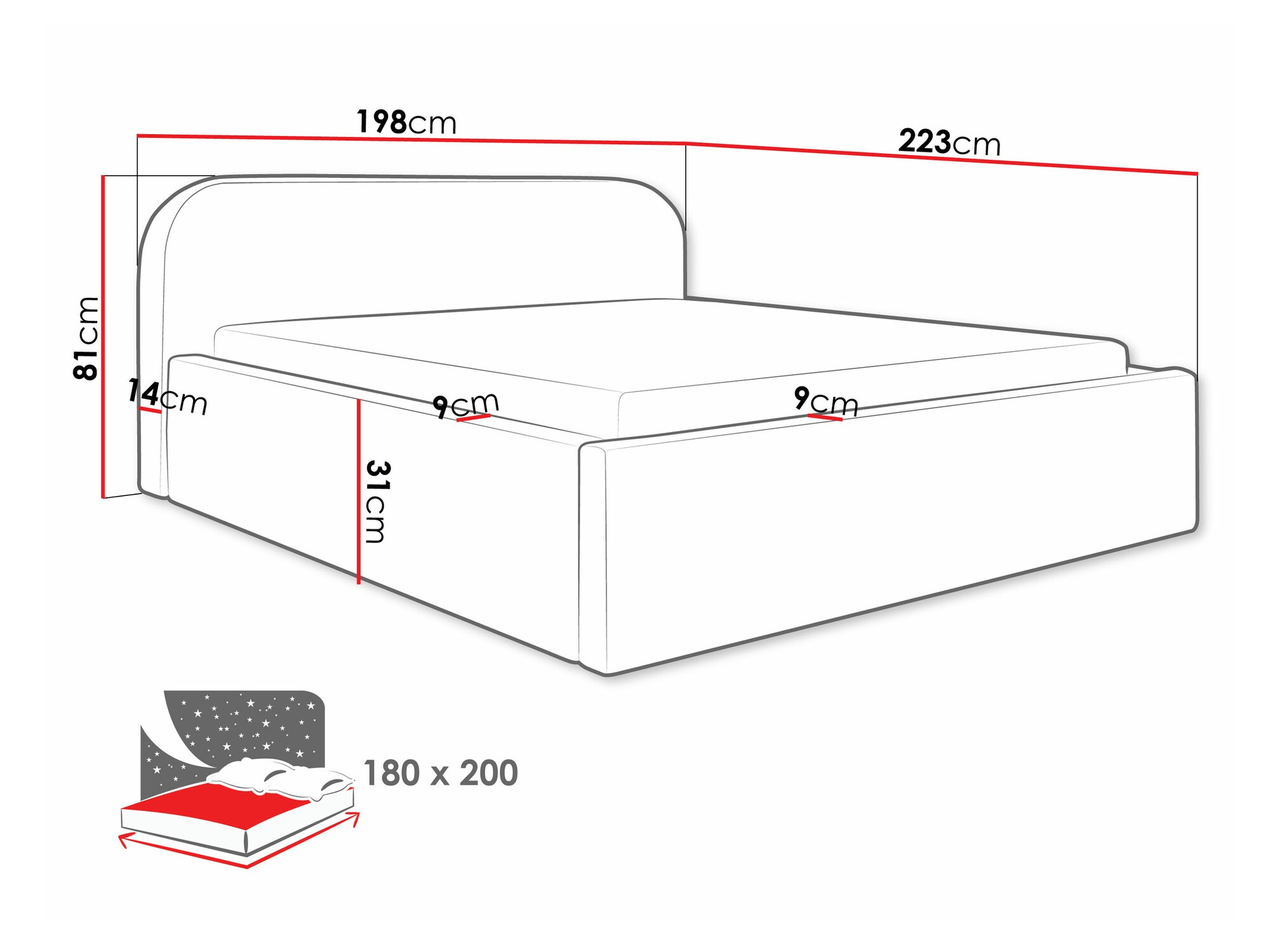 Letto Comfivo Inventio (Abriamo 08)