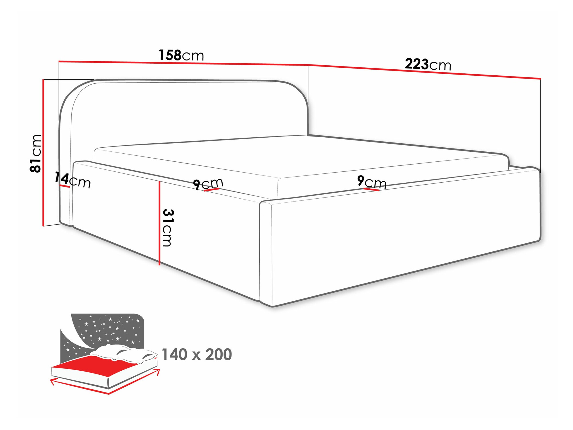 Letto Comfivo Inventio (Abriamo 09)
