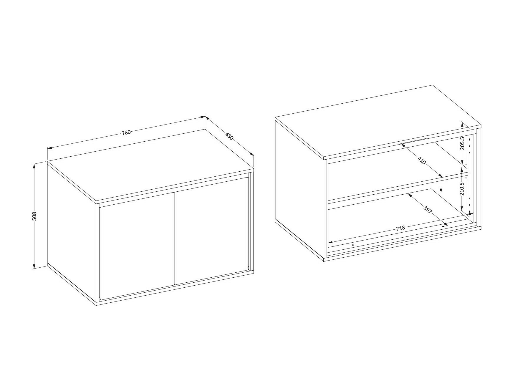 Comodino da bagno per lavandino Tecavu 103 (Congo)