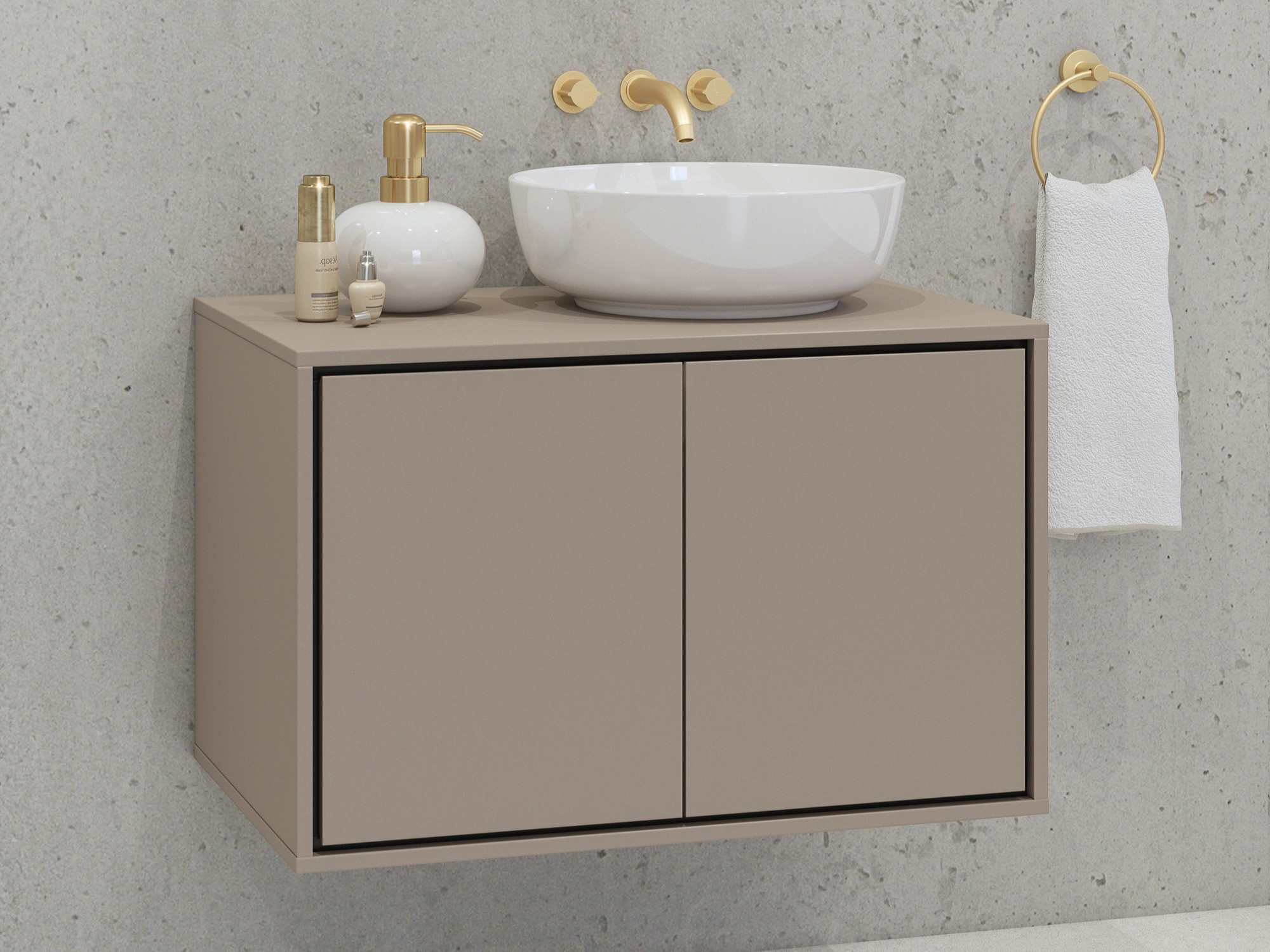 Comodino da bagno per lavandino Tecavu 103 (Congo)