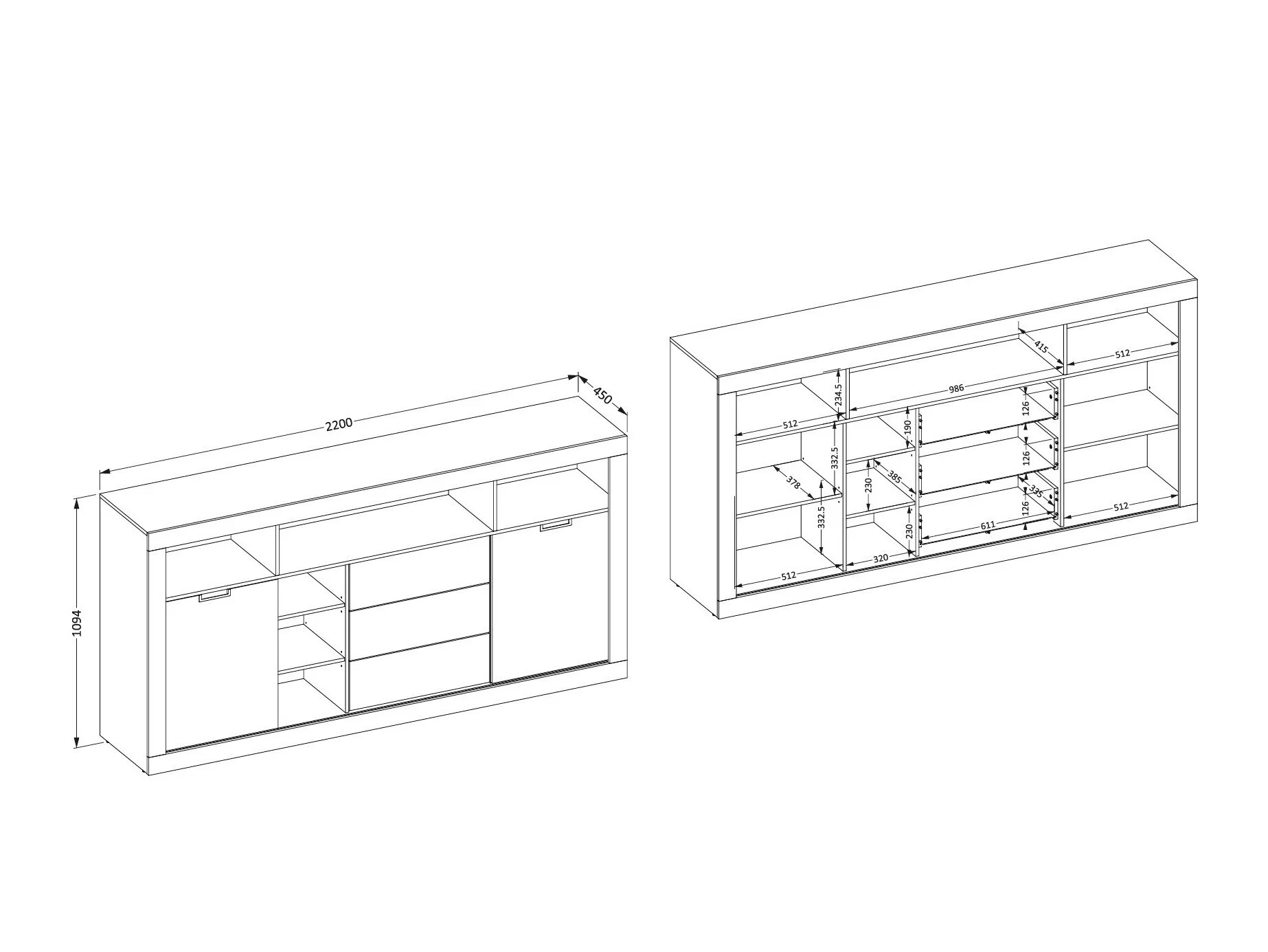 Parete attrezzata Melmava 106