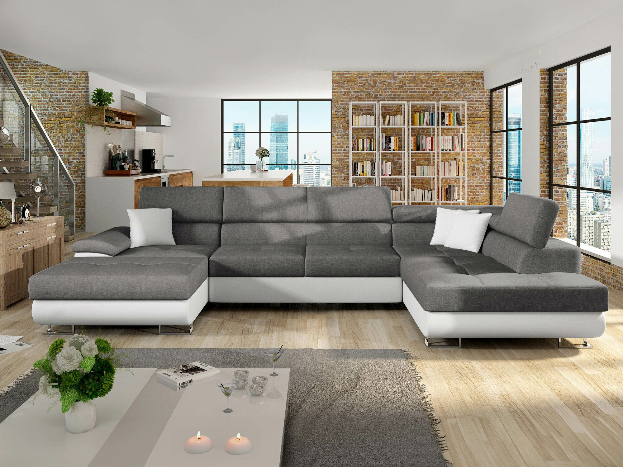 Divano angolare Comfivo Ruta IV (Soft 017 + Lux 05)