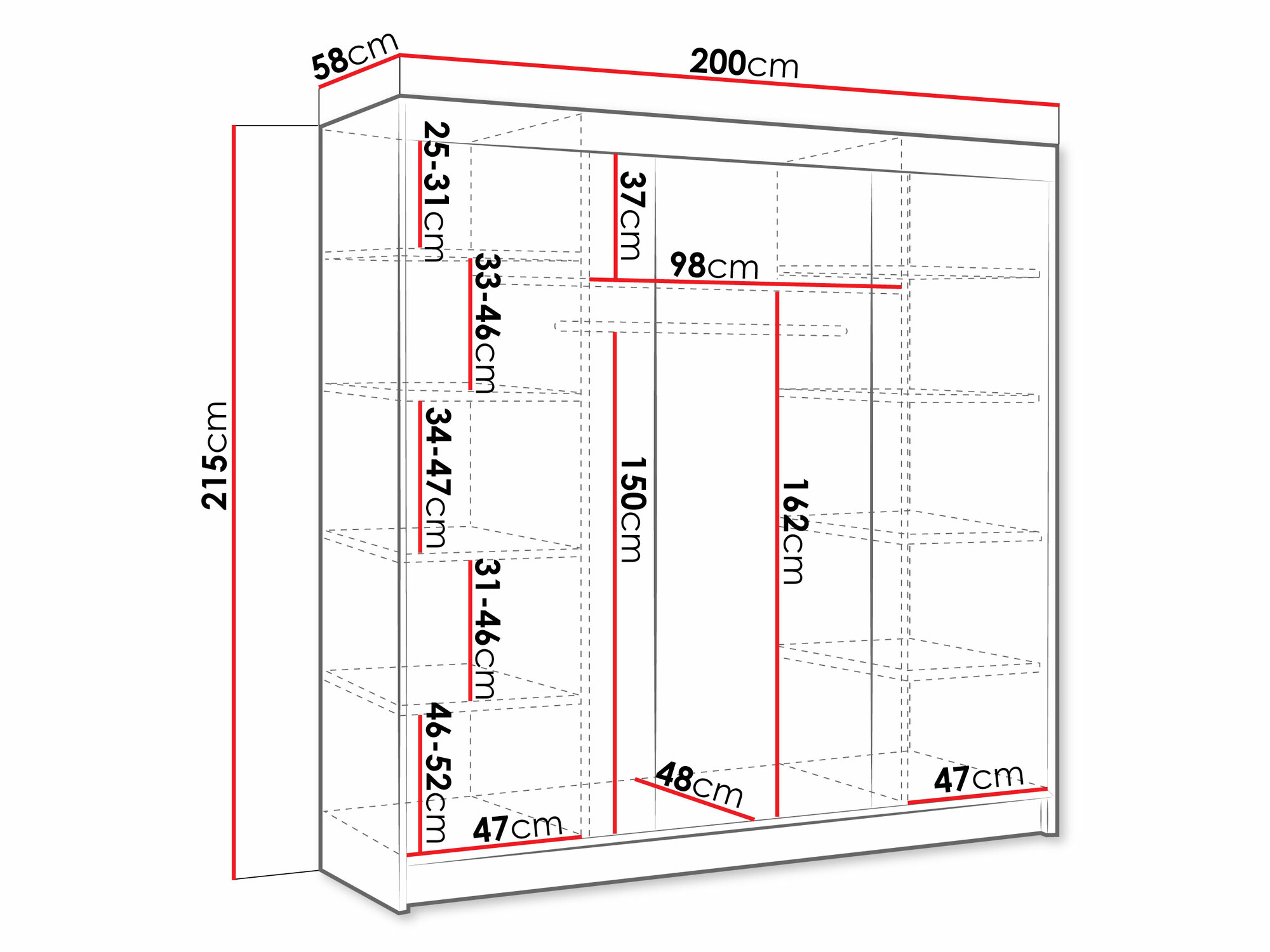 Armadio Closico Durion II (Bianco)