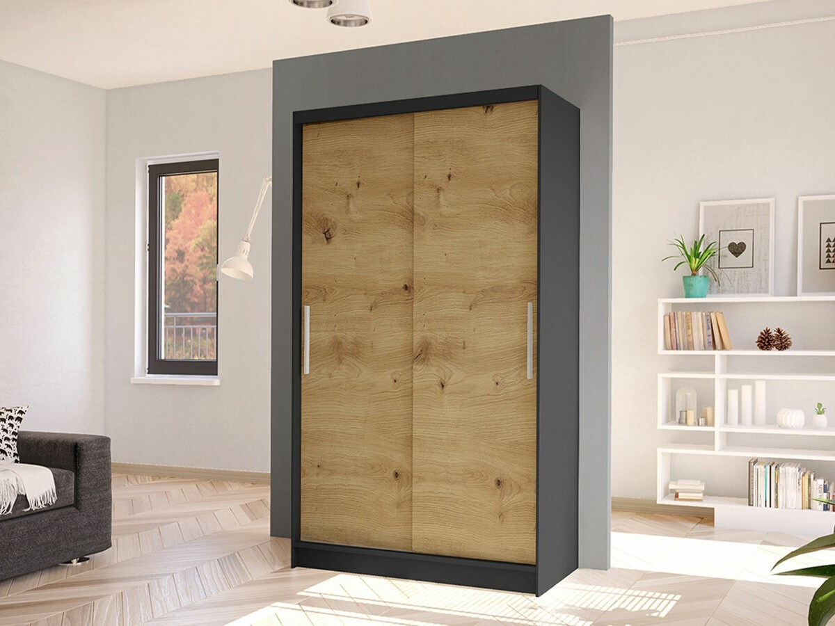 Armadio Closico Structor I (Nero + Rovere Artisan)