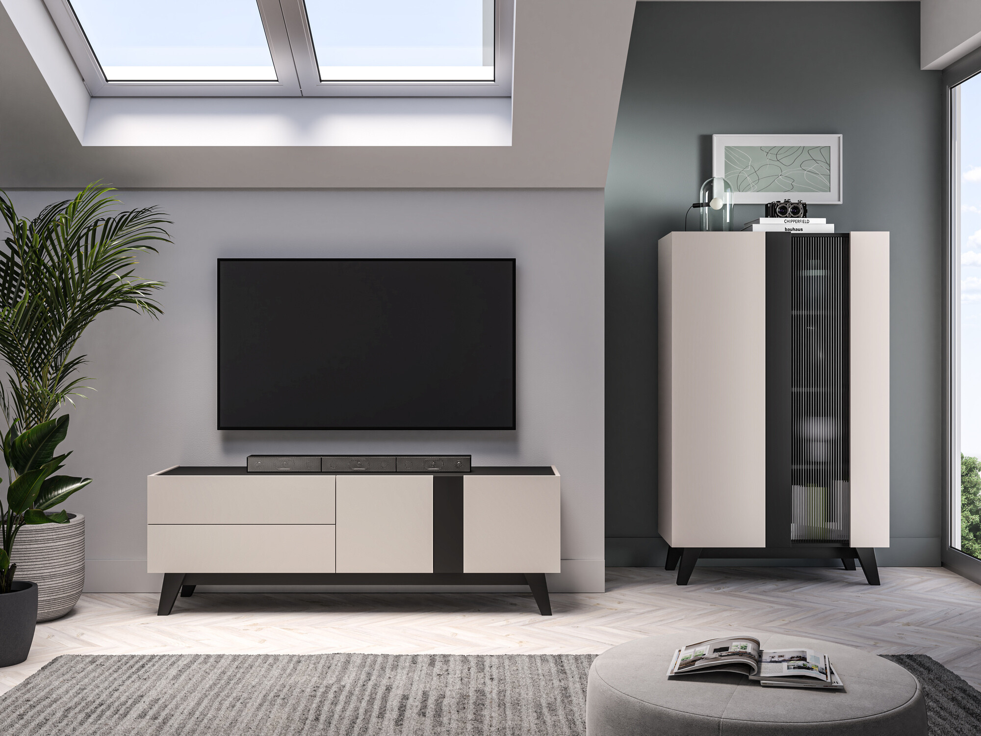 Parete attrezzata Evateno 106