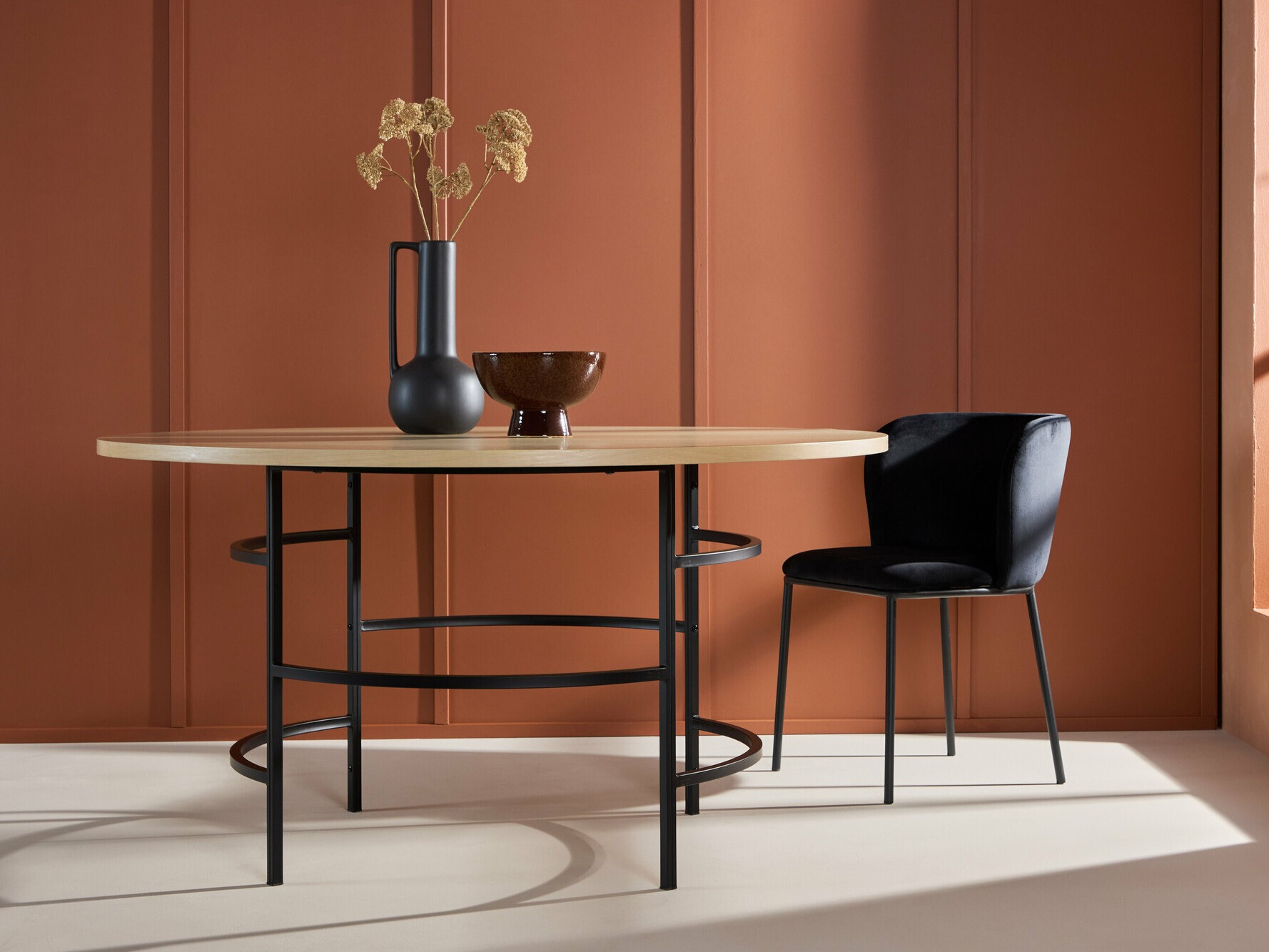 Tavolo Dallas 4695 (Nero + Nocciola)