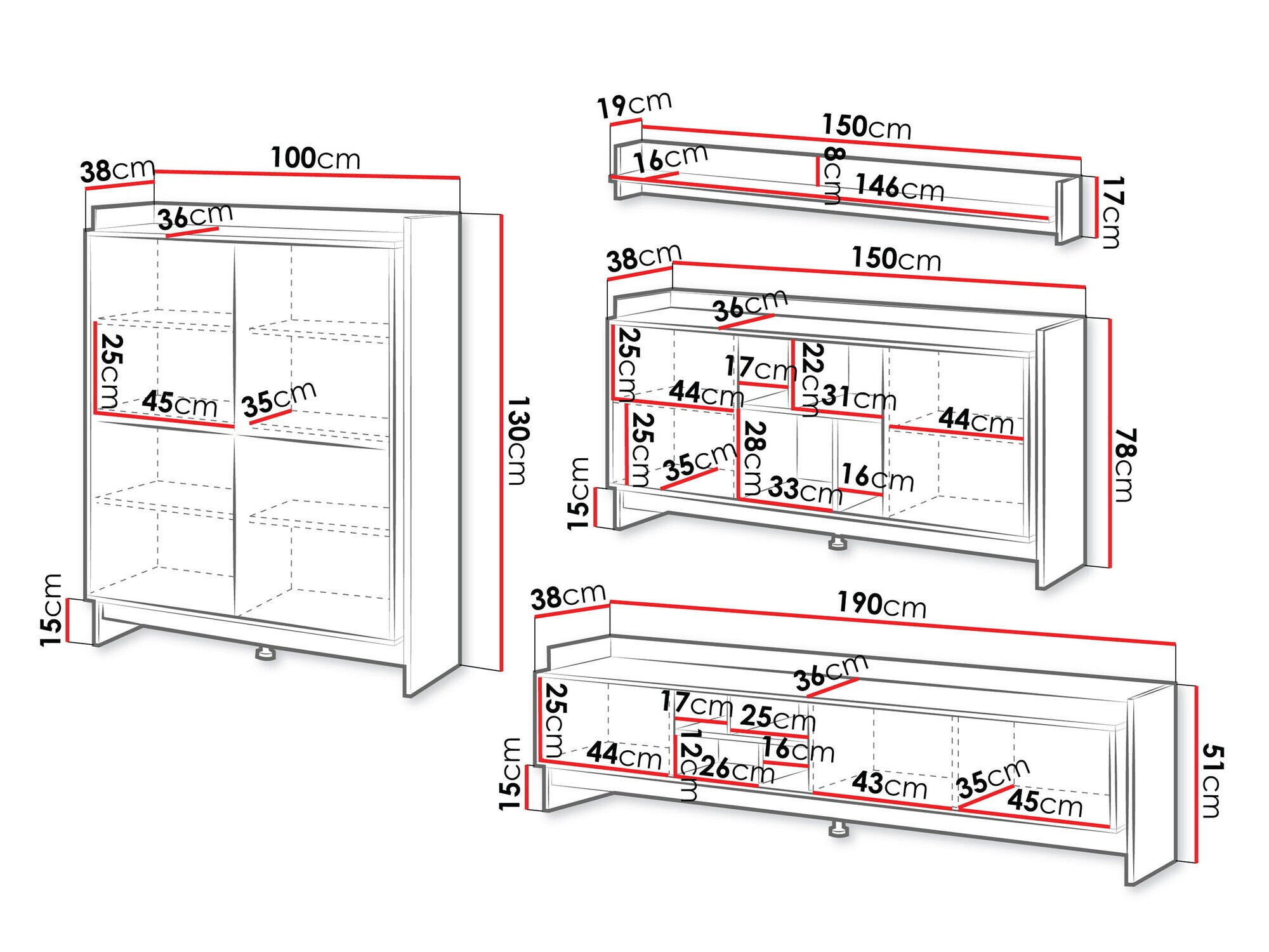 Parete attrezzata Mavnoli 108