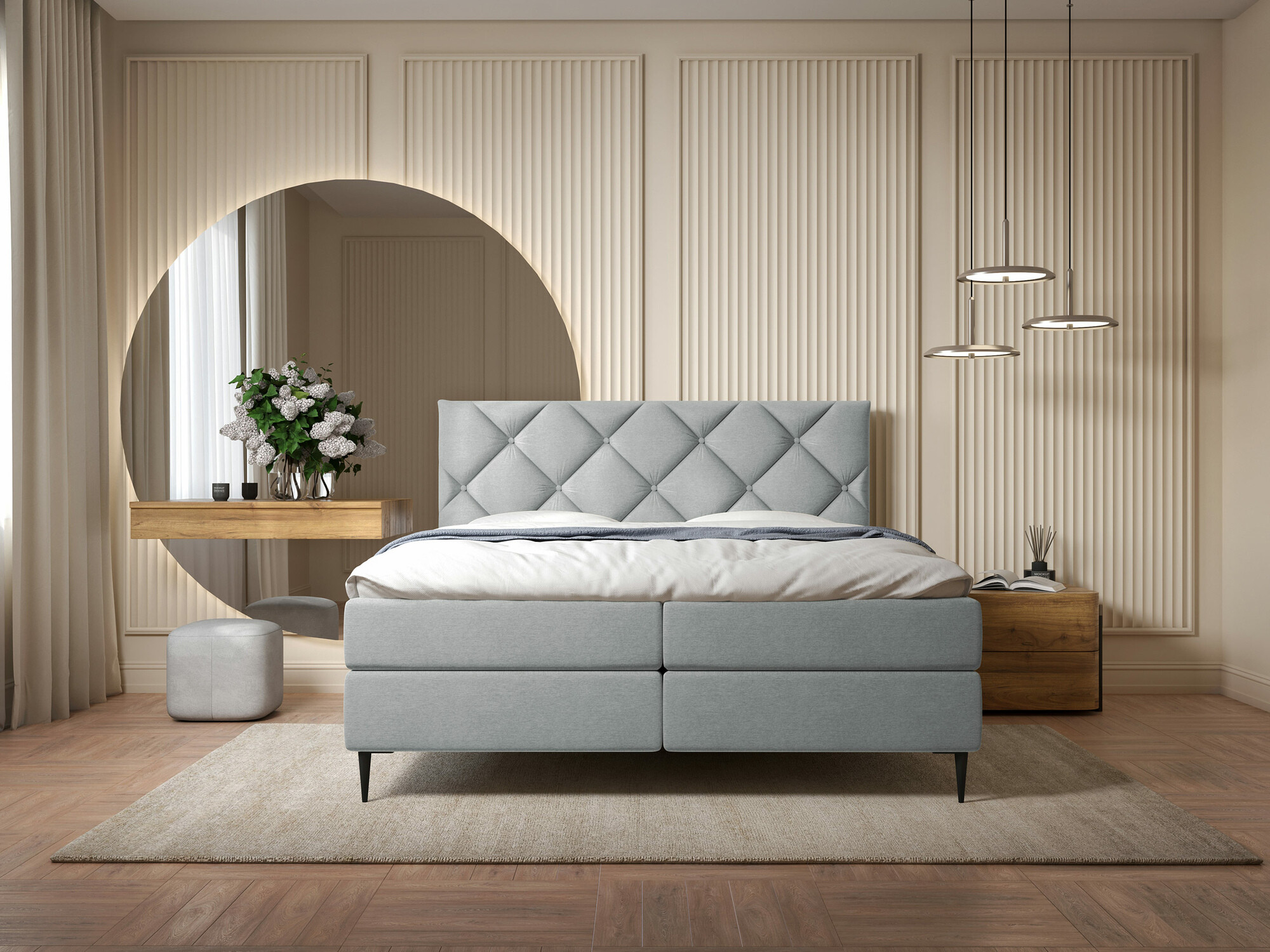 Letto continentale ComfiDream Myrel (Verita 85)