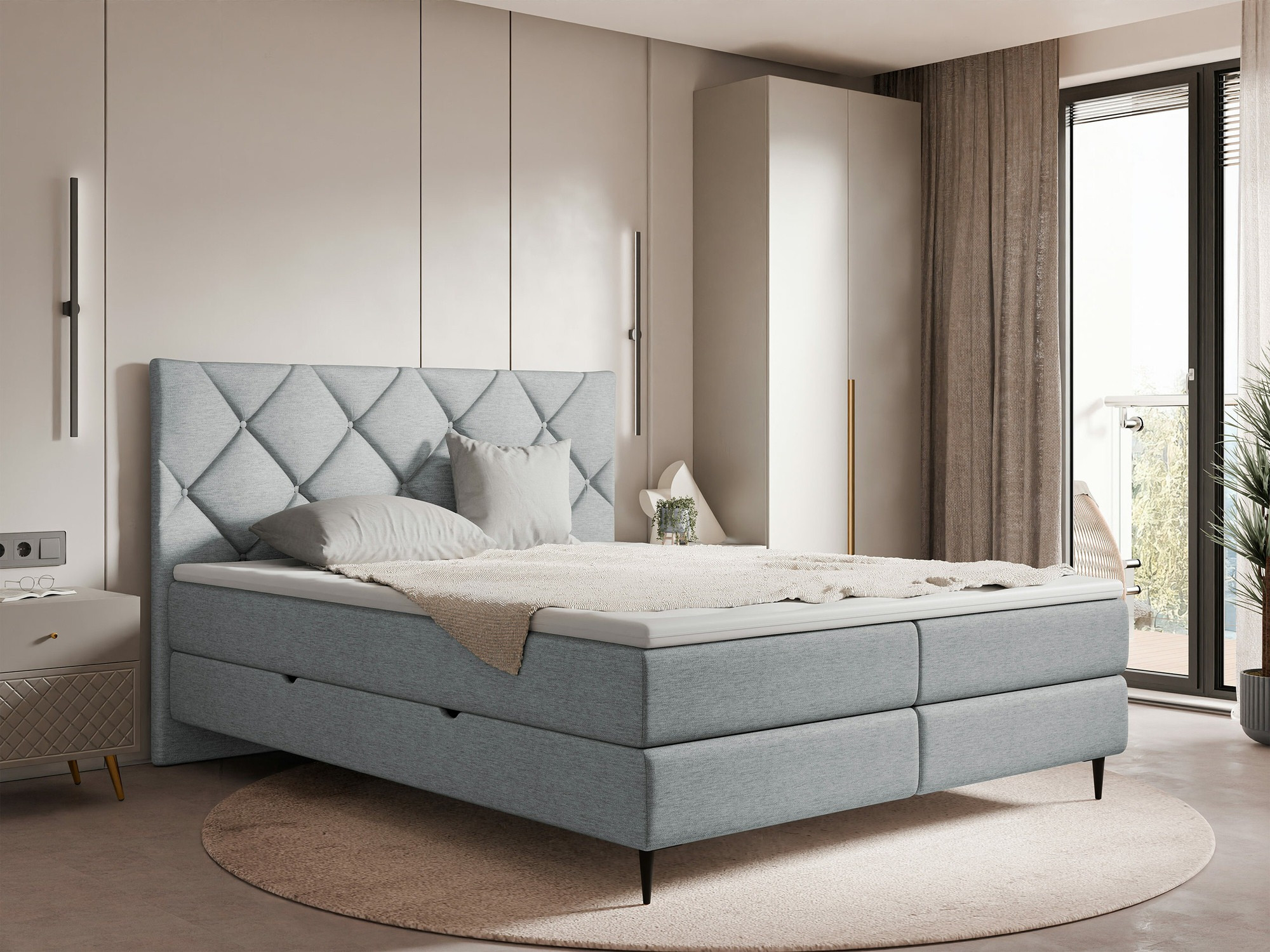 Letto continentale ComfiDream Myrel (Verita 85)