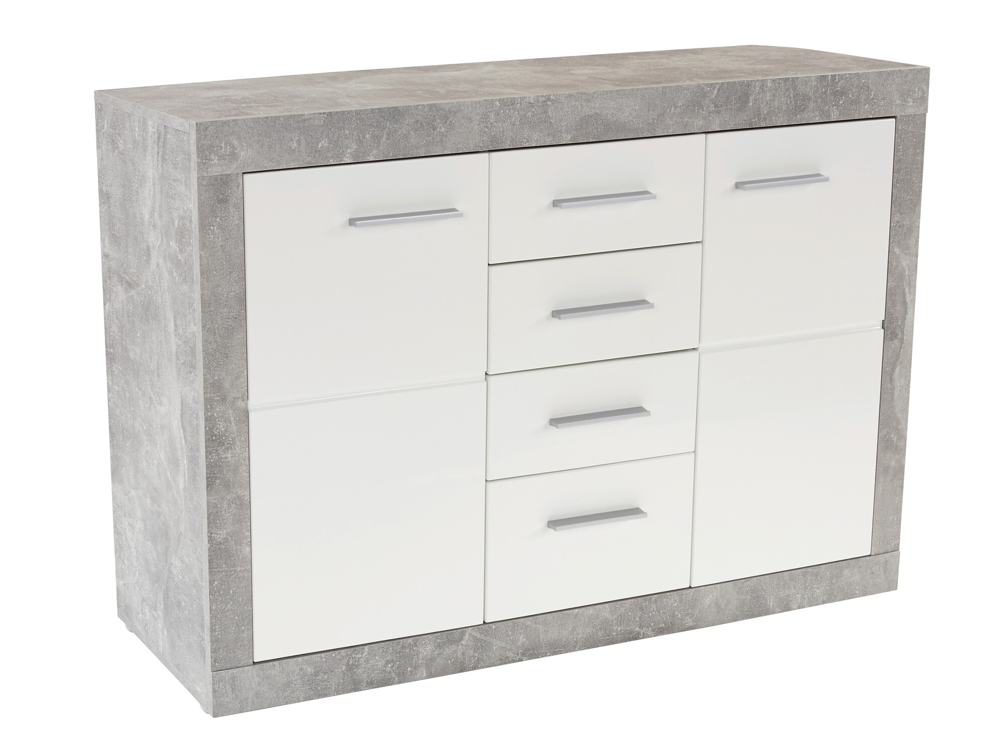 Cassettiera Romfera 100 (Bianco + Grigio)