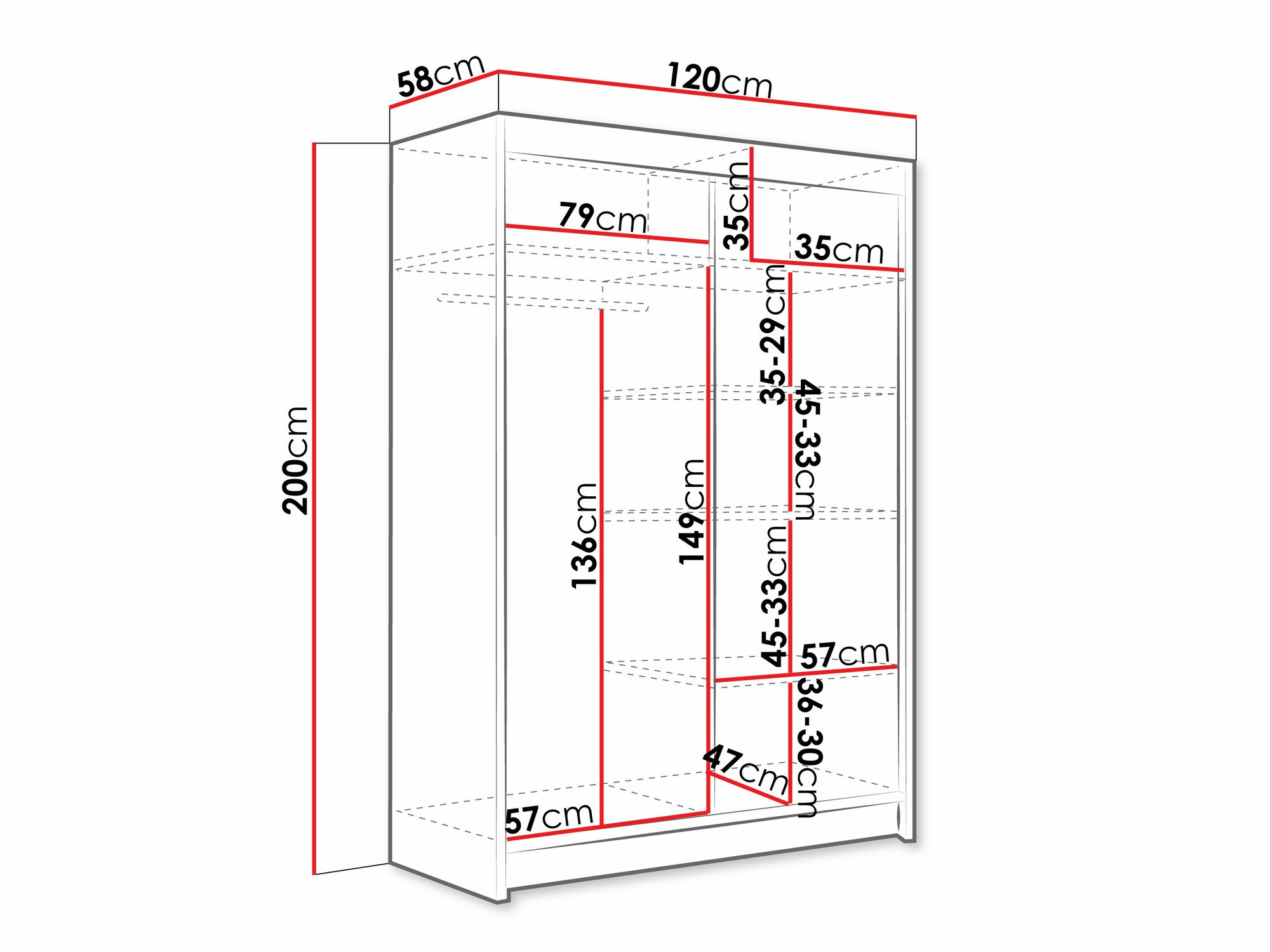 Armadio Closico Pacron VI (Bianco)
