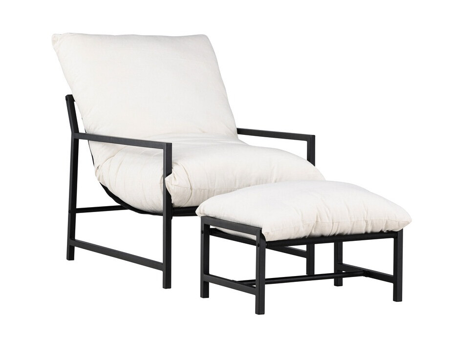 Mobili da giardino Dallas 4739 (Nero + Beige)