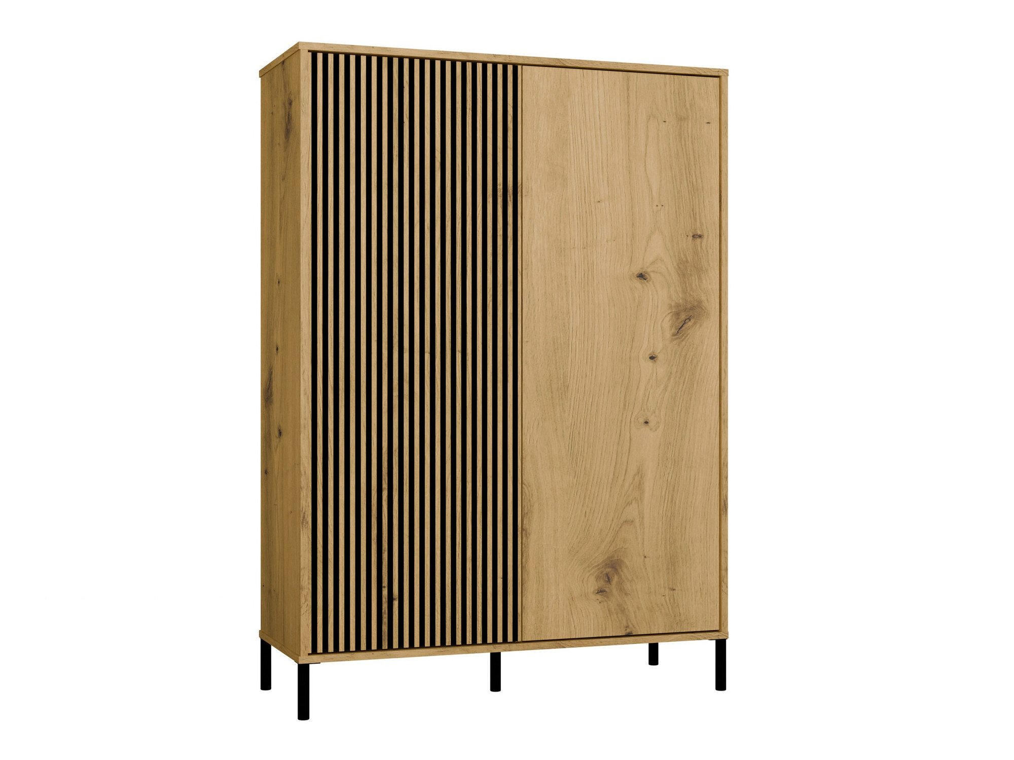 Scaffale Orlsone 102 (Rovere Artisan + Nero)