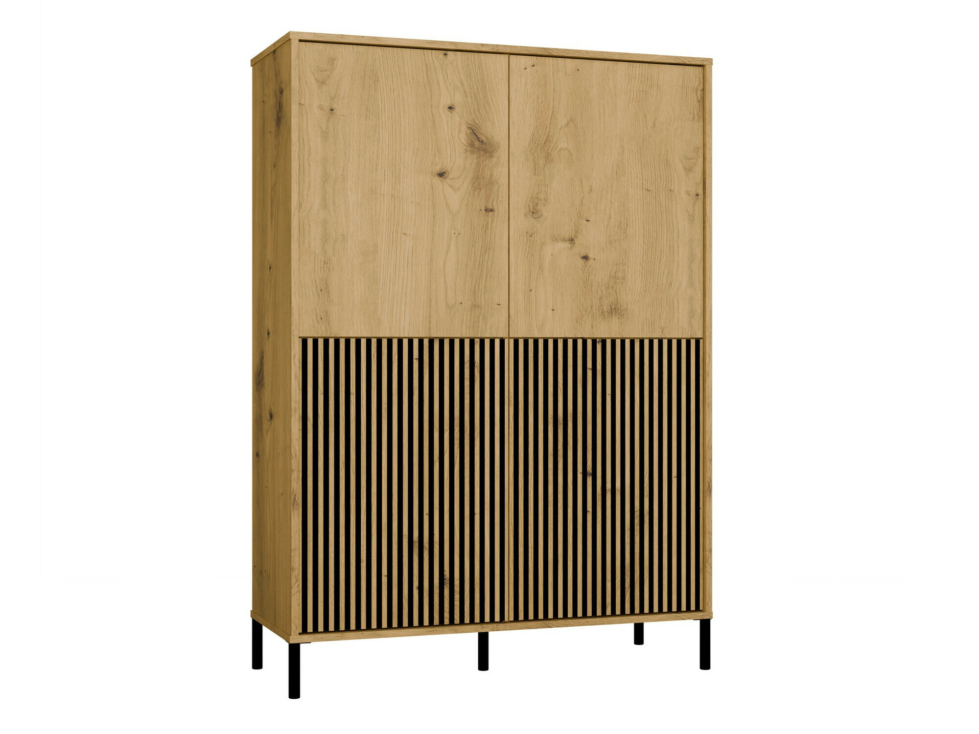 Scaffale Orlsone 104 (Rovere Artisan + Nero)