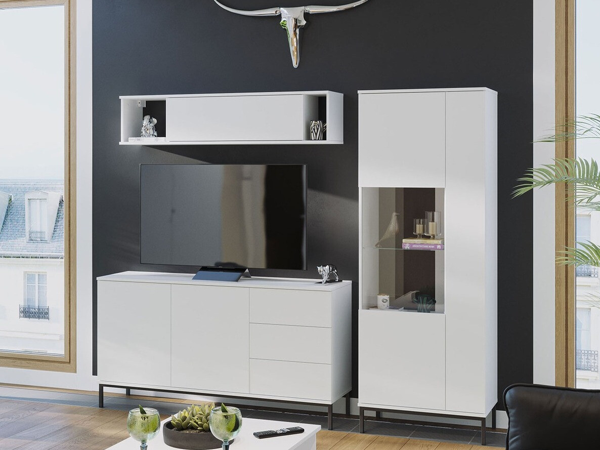 Parete attrezzata Lomsore 110 (Bianco)