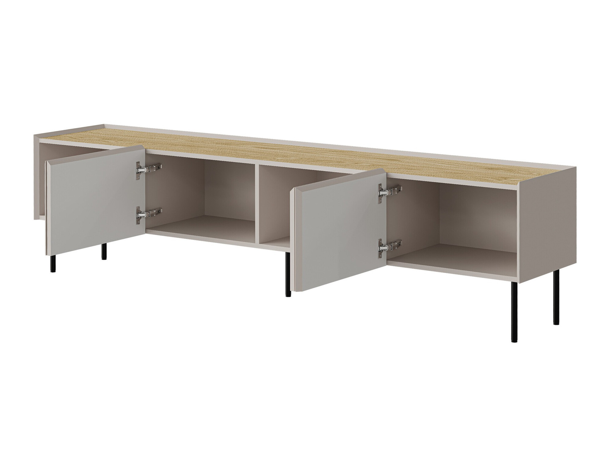 Parete attrezzata Melbela 109 (Cachemire + Quercia)