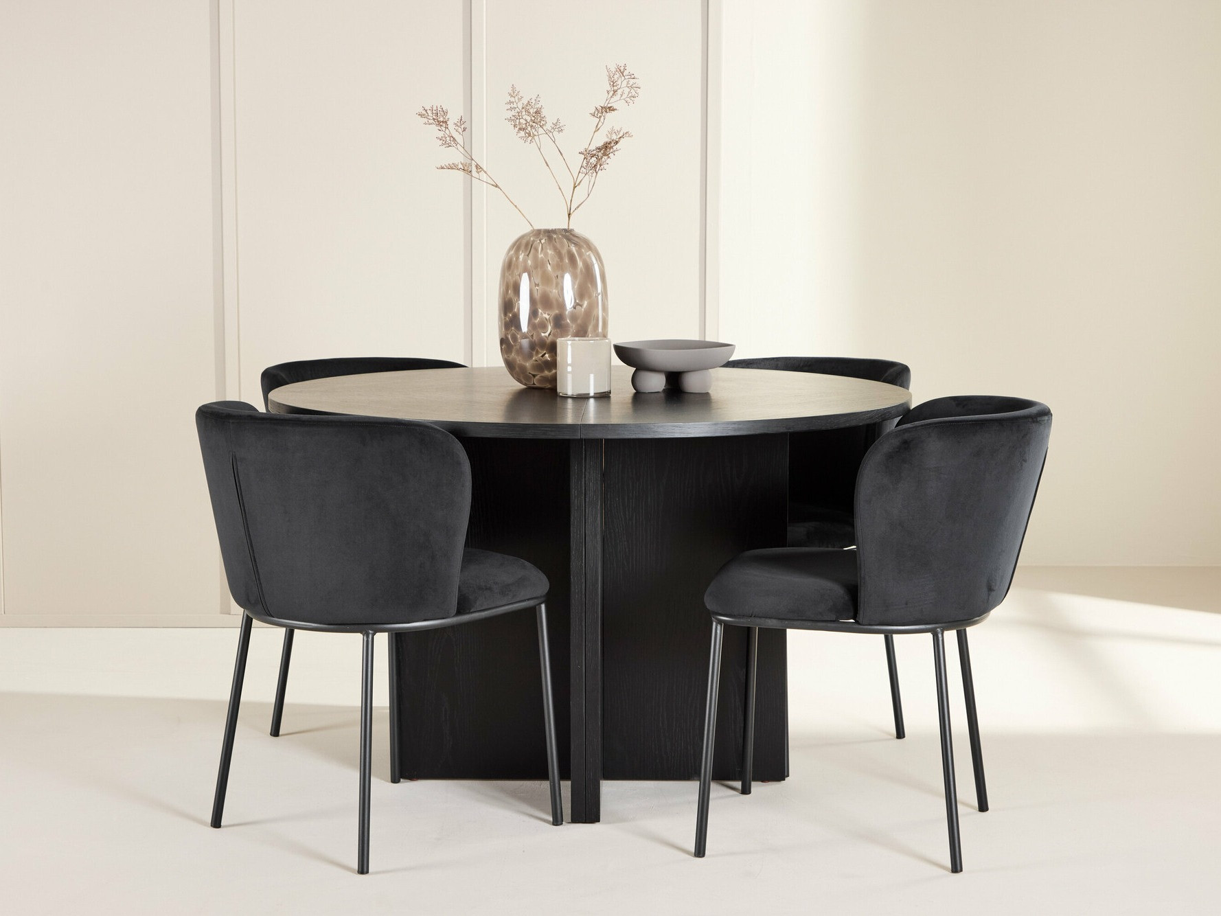 Set sala da pranzo Dallas 4761 (Nero)