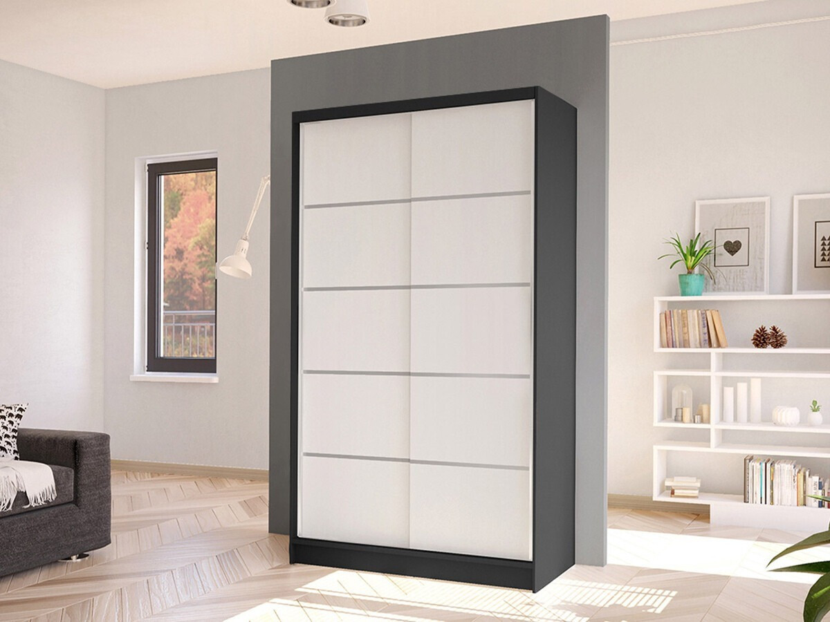 Armadio Closico Fractor IV (Nero + Bianco)
