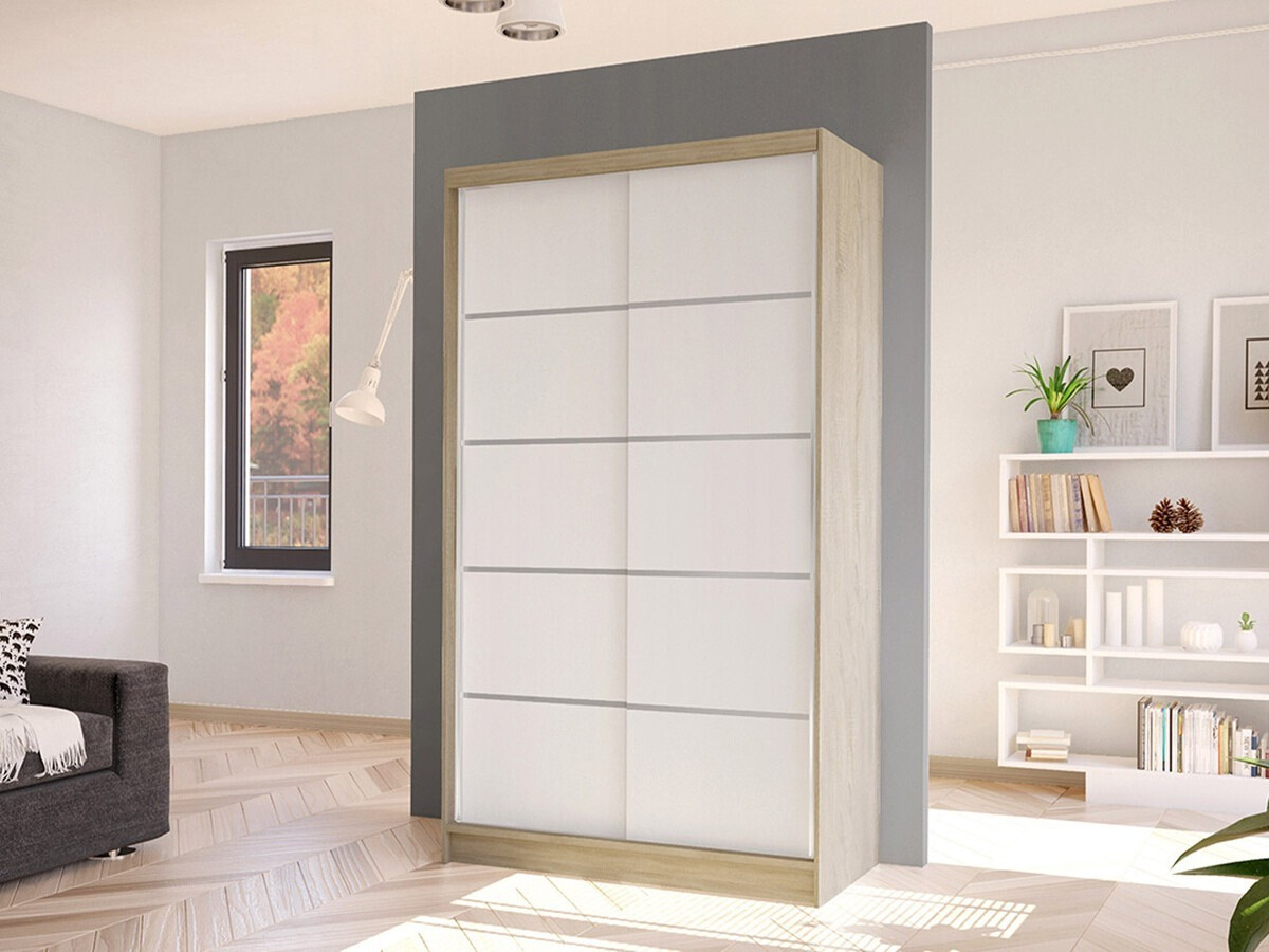Armadio Closico Fractor IV (Sonoma quercia + Bianco)