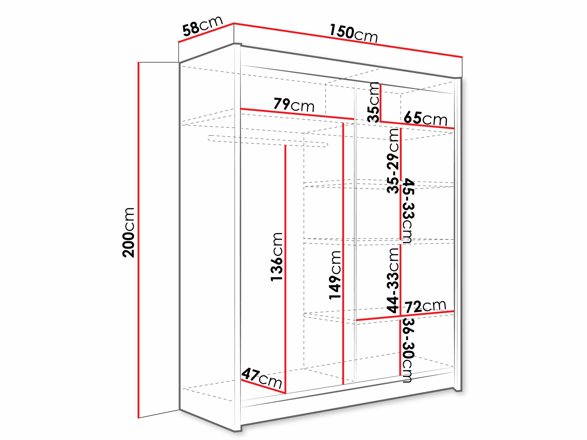 Armadio Closico Camera XI (Bianco)