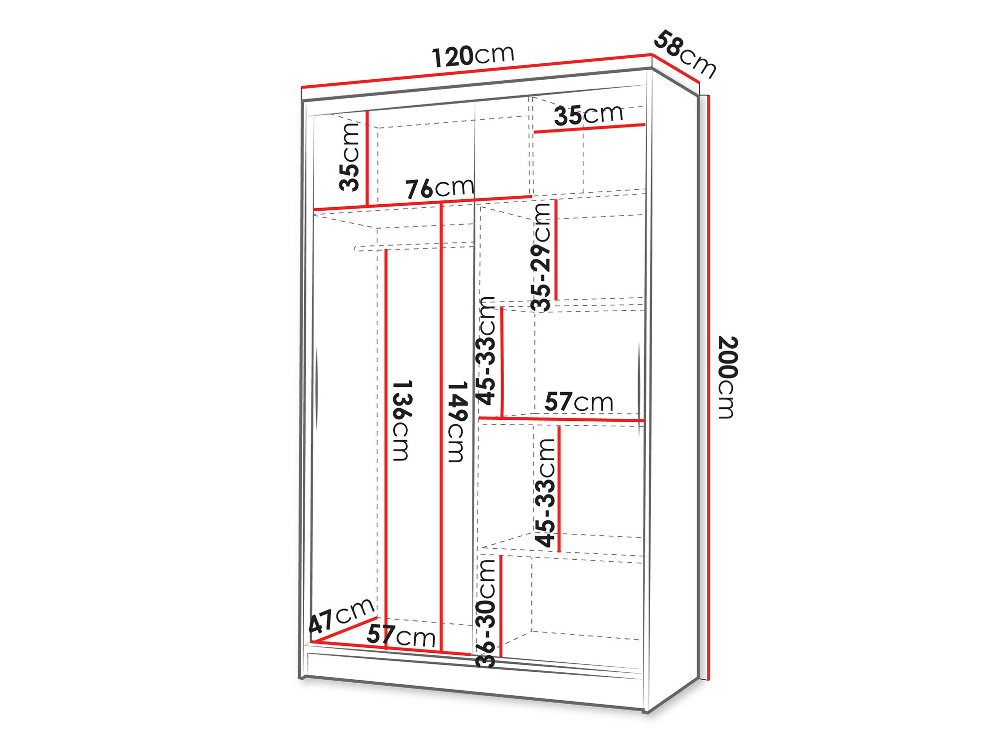 Armadio Closico Salvor V (Bianco + Rovere Artisan)