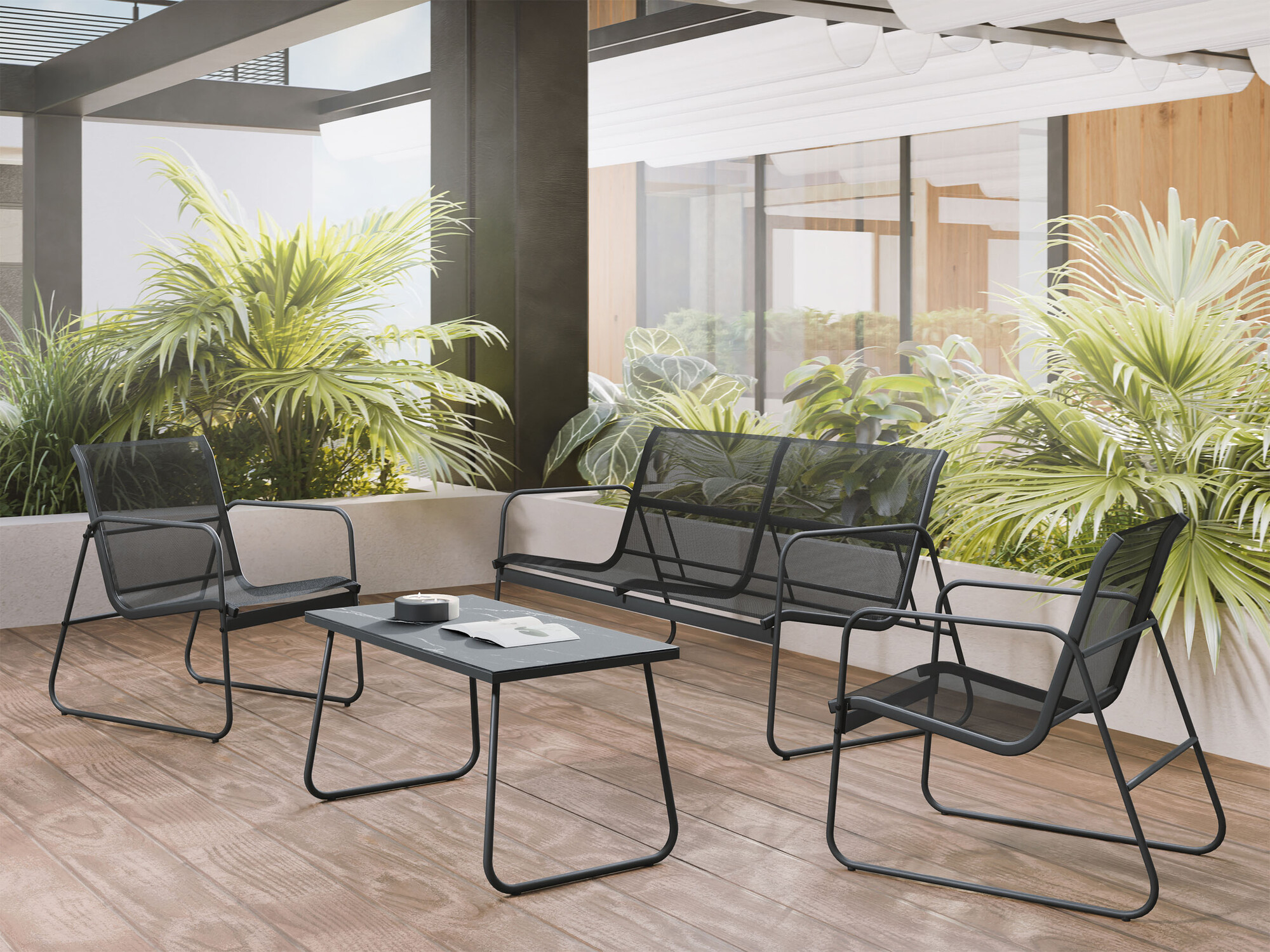 Mobili da giardino Epulitas (Antracite)