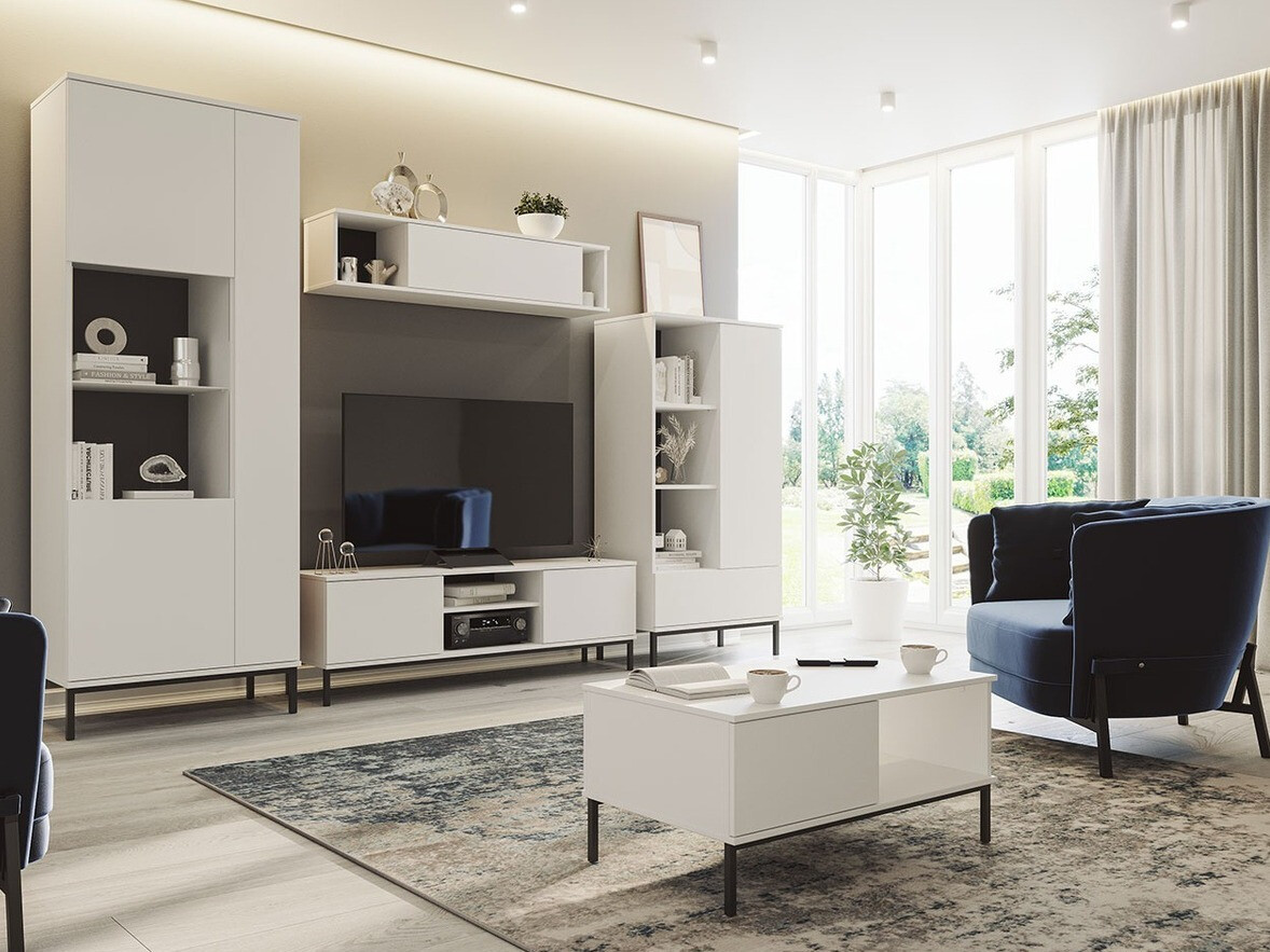 Parete attrezzata Lomsore 108 (Bianco)