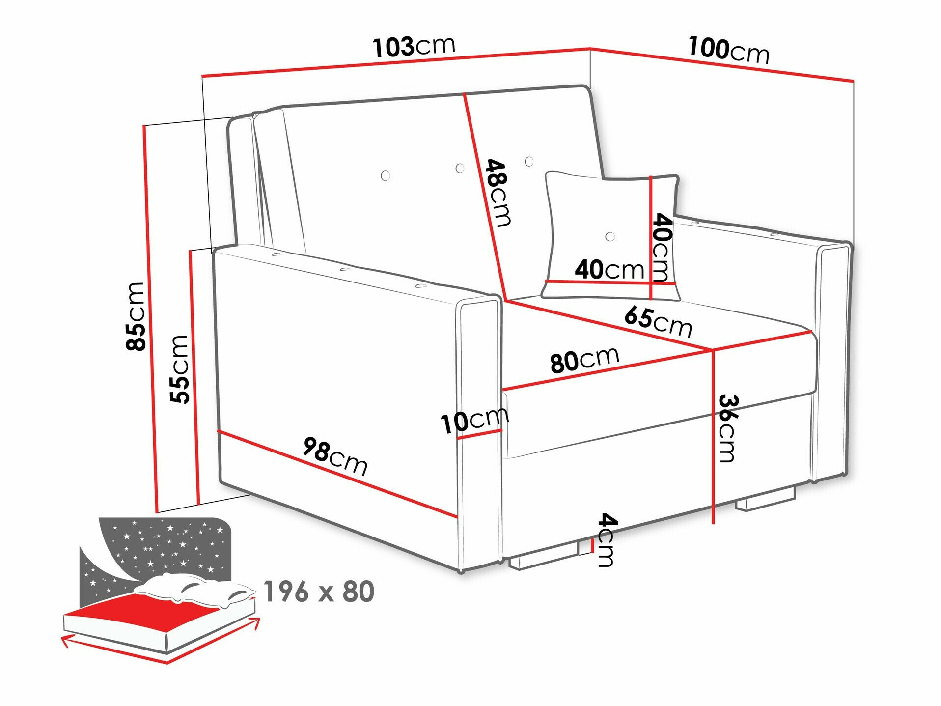 Poltrona Caelrin I (Coral 75)