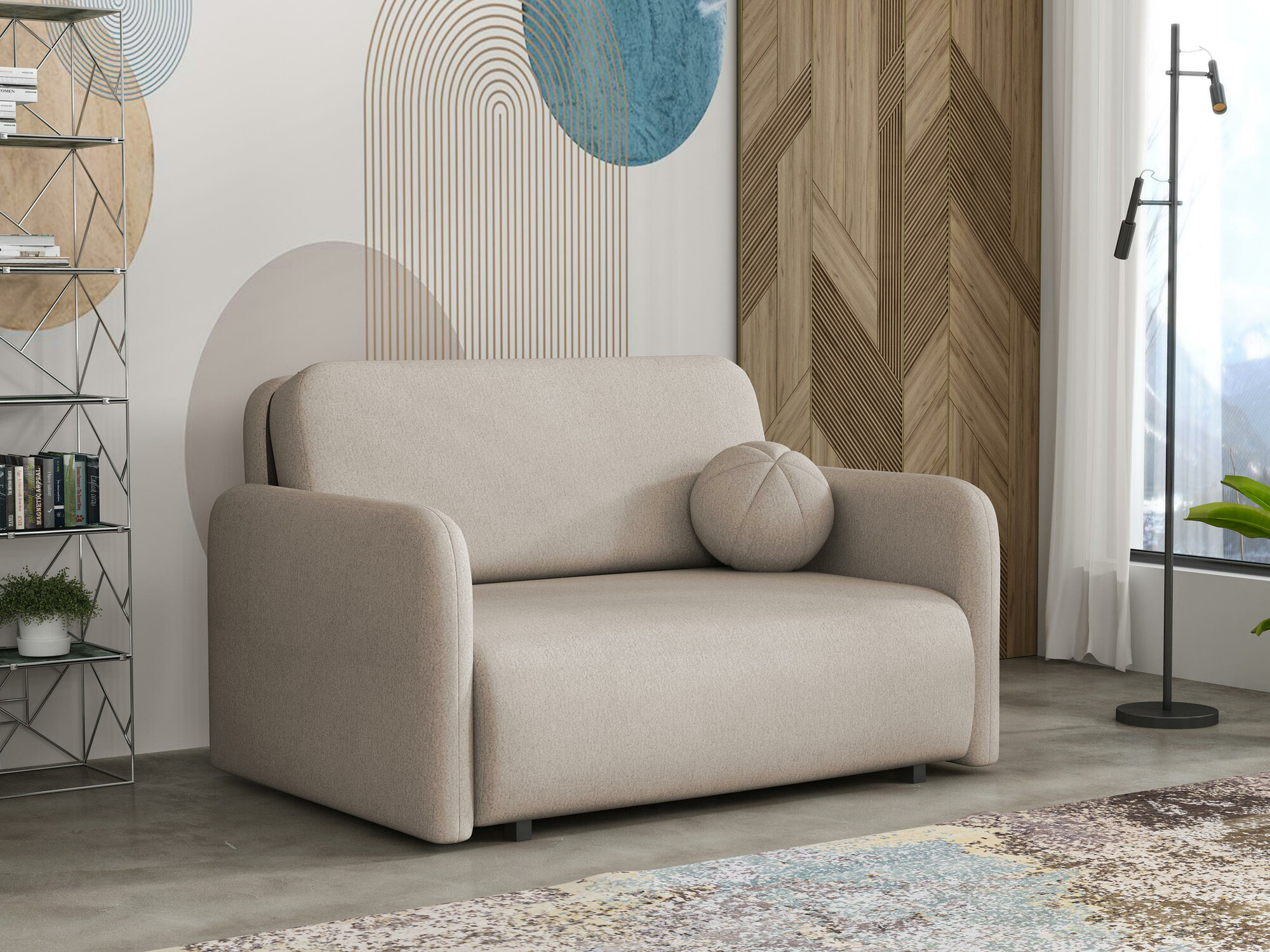 Divano letto Poetal II (Velo 623)