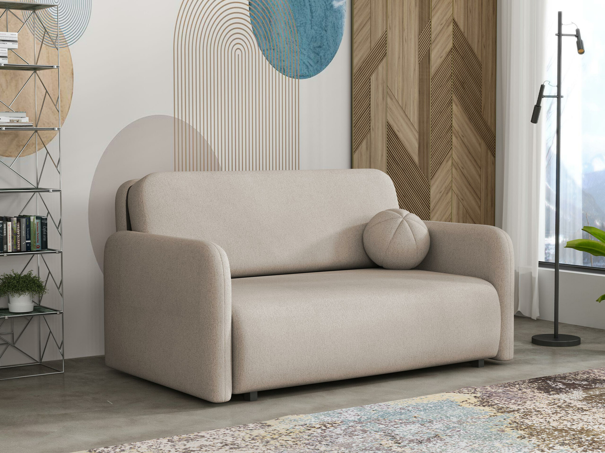 Divano letto Poetal III (Velo 623)
