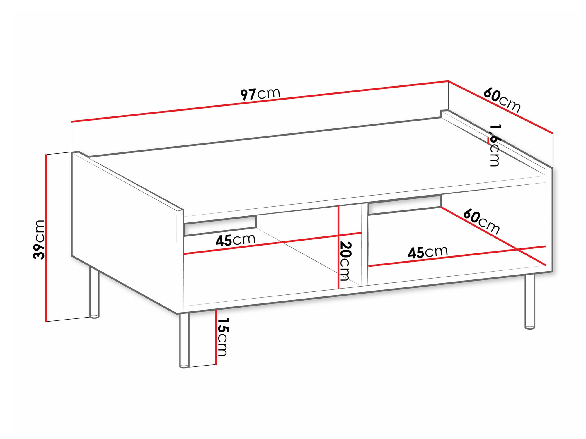 Tavolino da caffè Comfivo Belviro