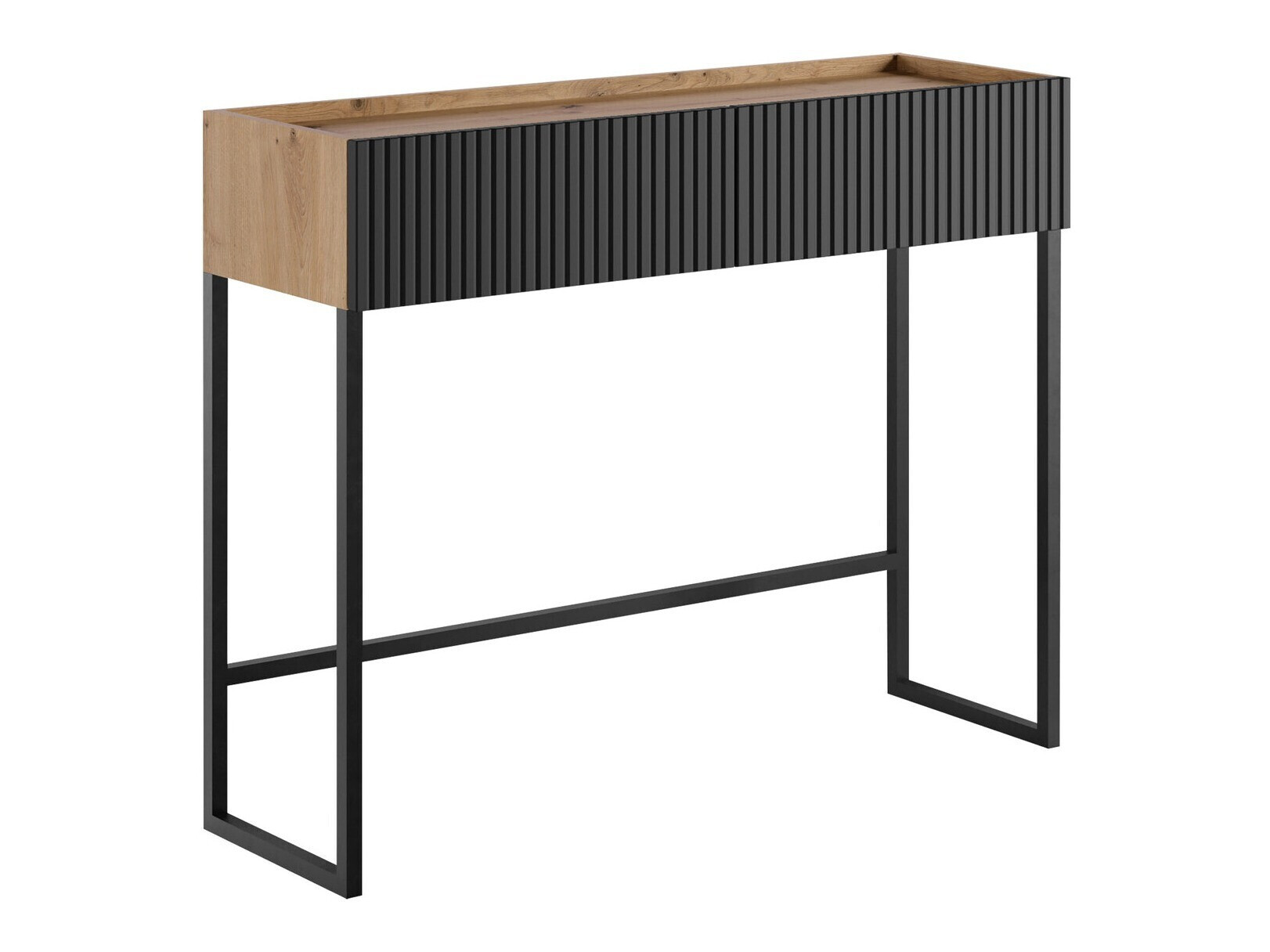Consolle Lunole 103 (Rovere Artisan + Nero)
