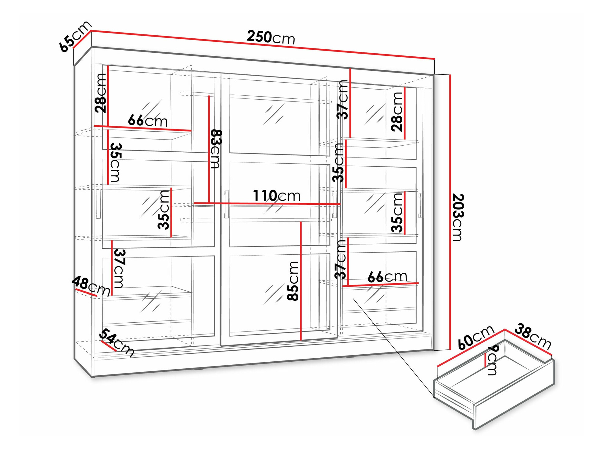 Armadio Comfivo Opus (Nero)