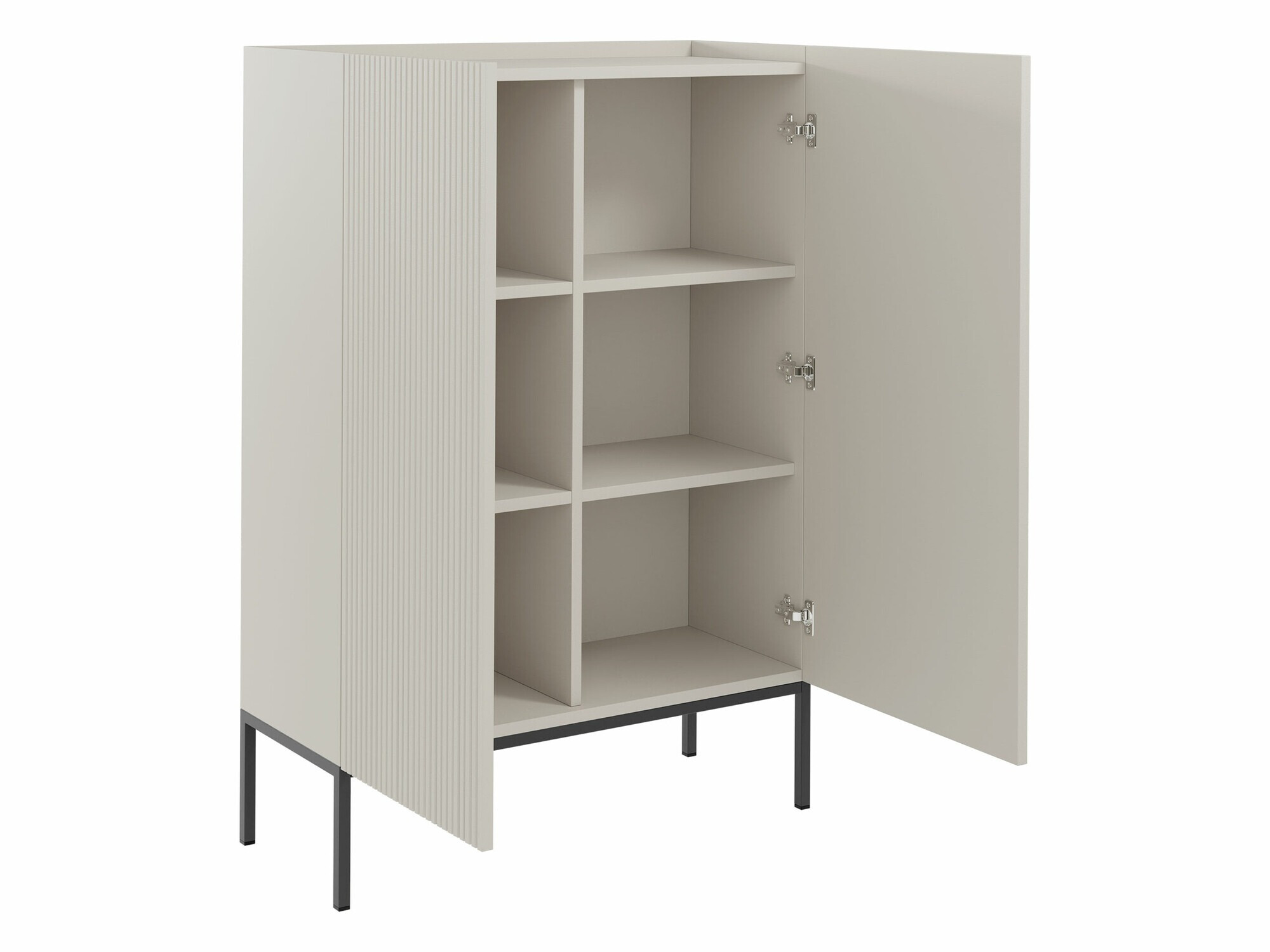 Parete attrezzata Lunole 110 (Rovere Artisan + Nero)