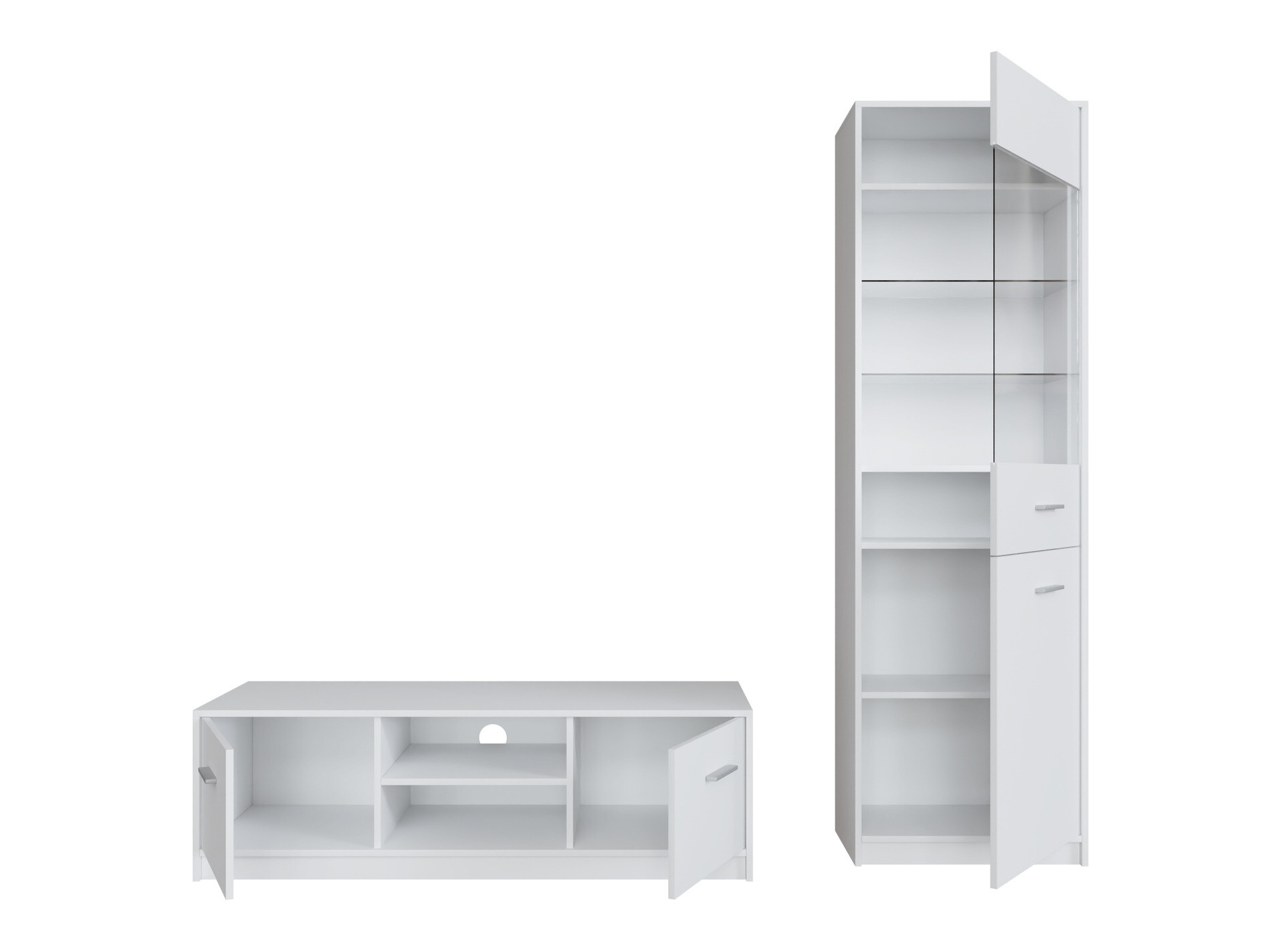 Parete attrezzata Novsore 161 (Bianco)