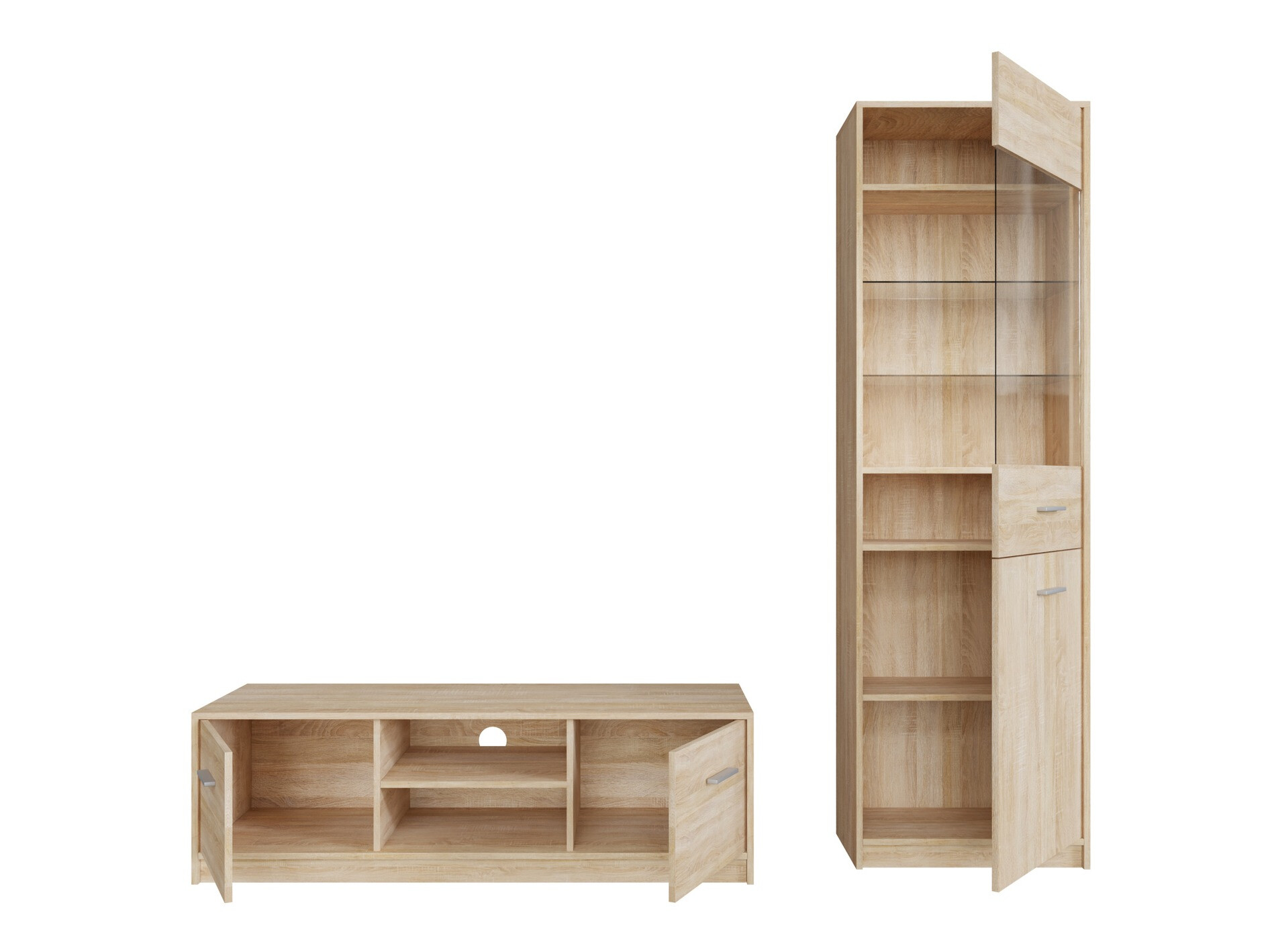 Parete attrezzata Novsore 161 (Sonoma quercia)