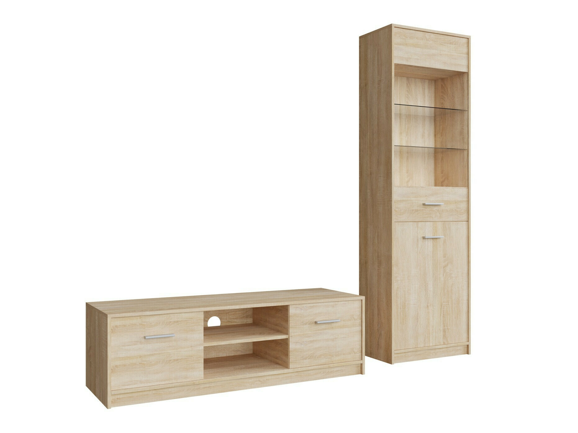 Parete attrezzata Novsore 161 (Sonoma quercia)