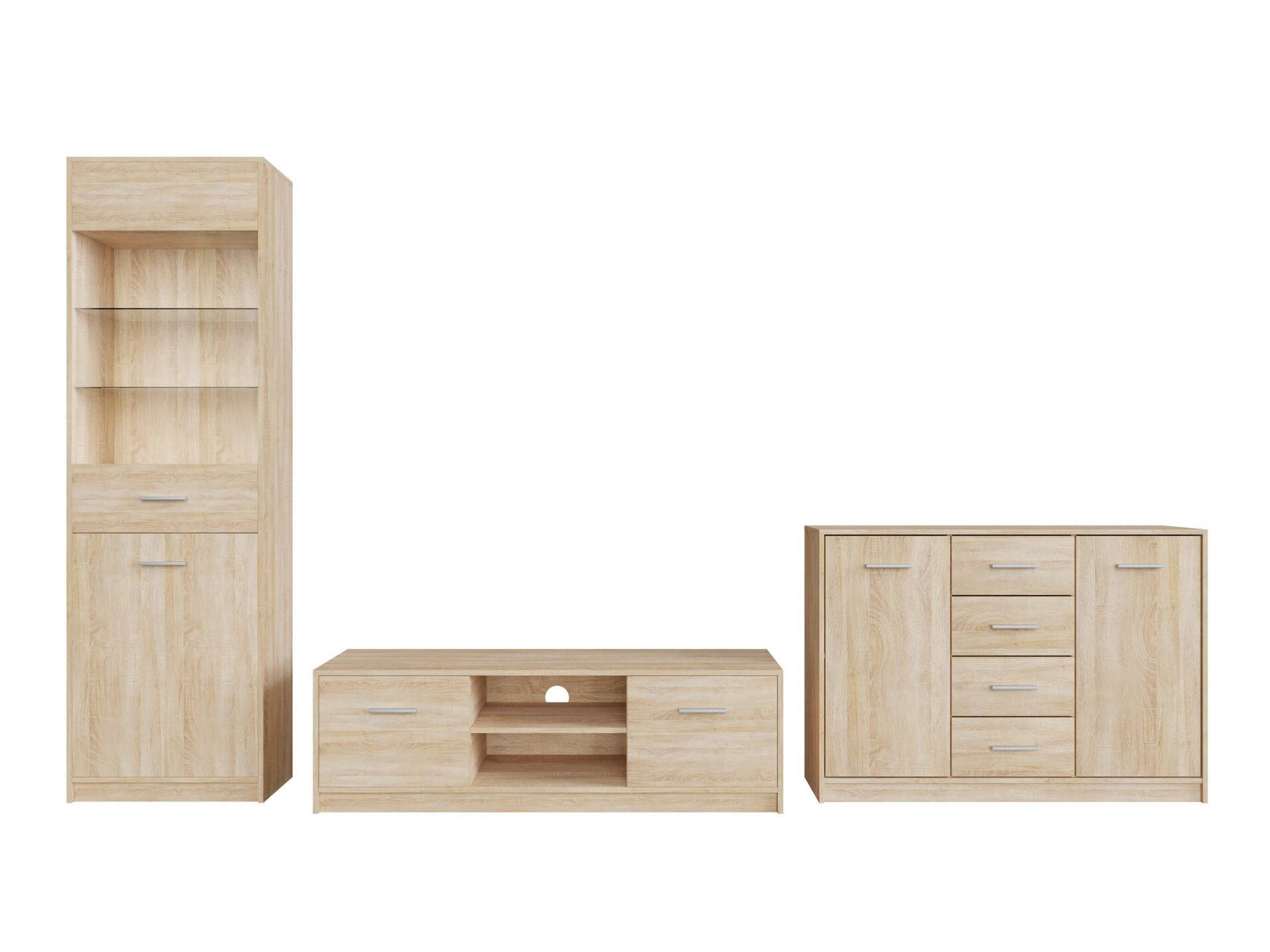 Parete attrezzata Novsore 162 (Sonoma quercia)