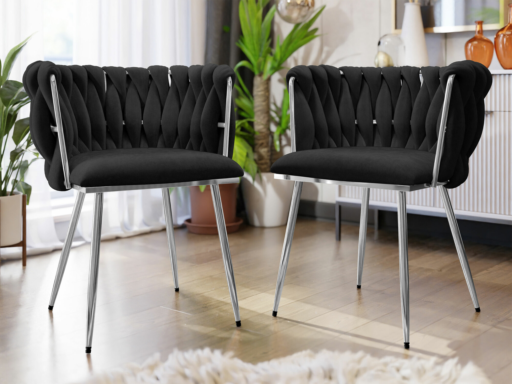 Sedia Comfivo Hilaritas XI (Argento + Nero)