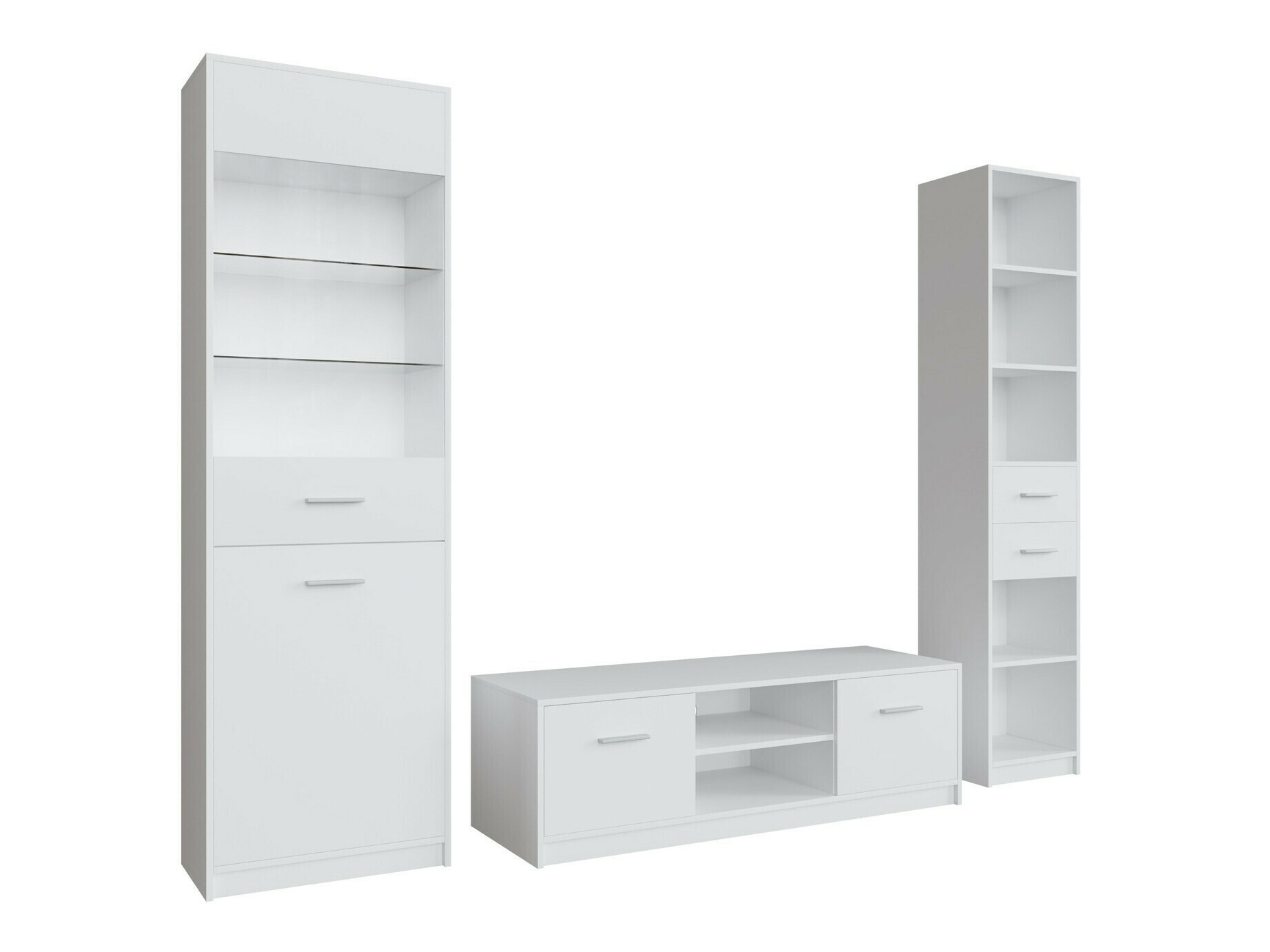 Parete attrezzata Novsore 163 (Bianco)