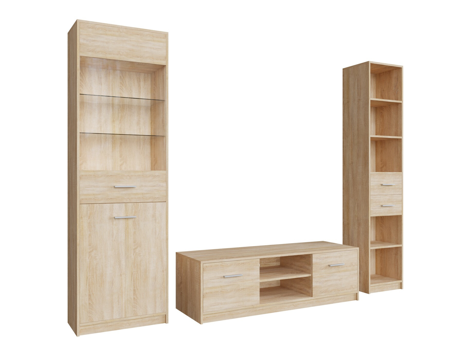 Parete attrezzata Novsore 163 (Sonoma quercia)