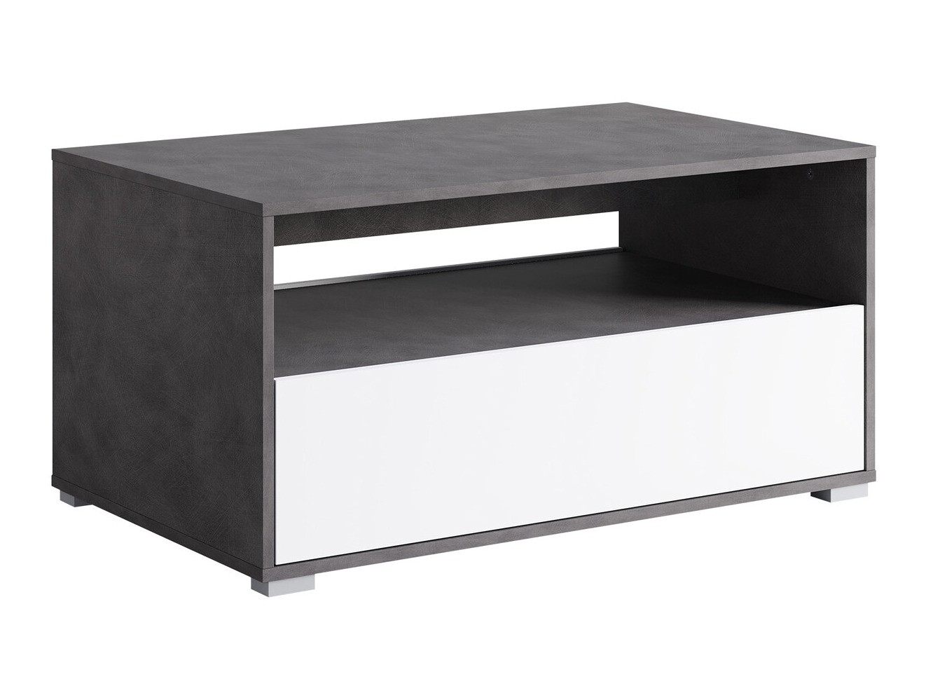 Tavolino da caffè Sarasota 188 (Matera grigio + Bianco)