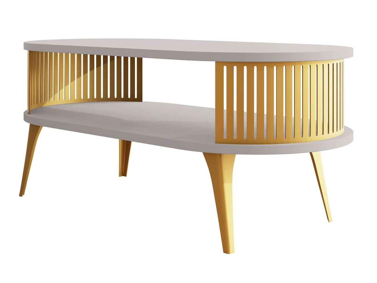 Tavolino da caffè Vitum IV (D'oro + Cachemire)