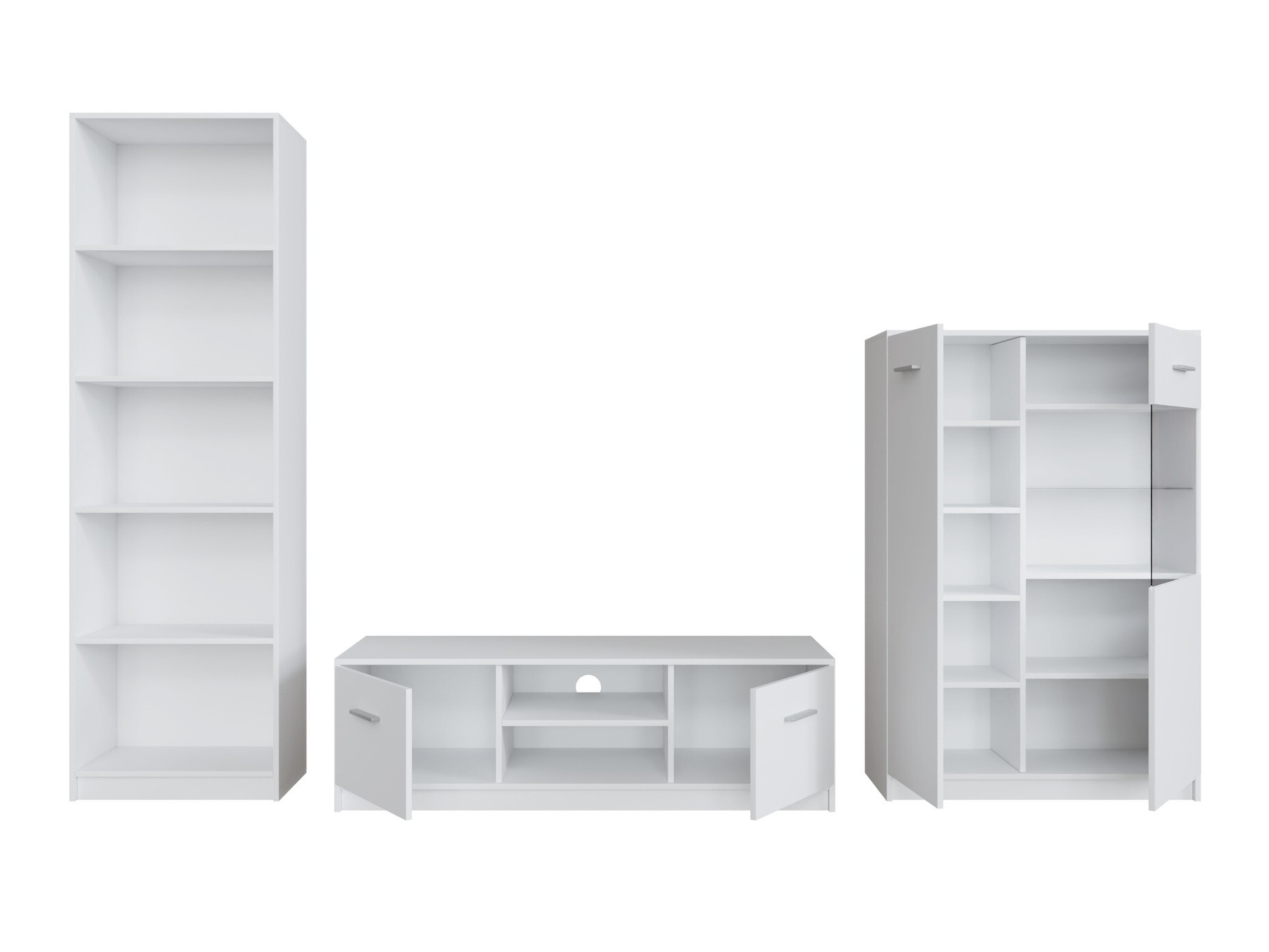 Parete attrezzata Novsore 164 (Bianco)