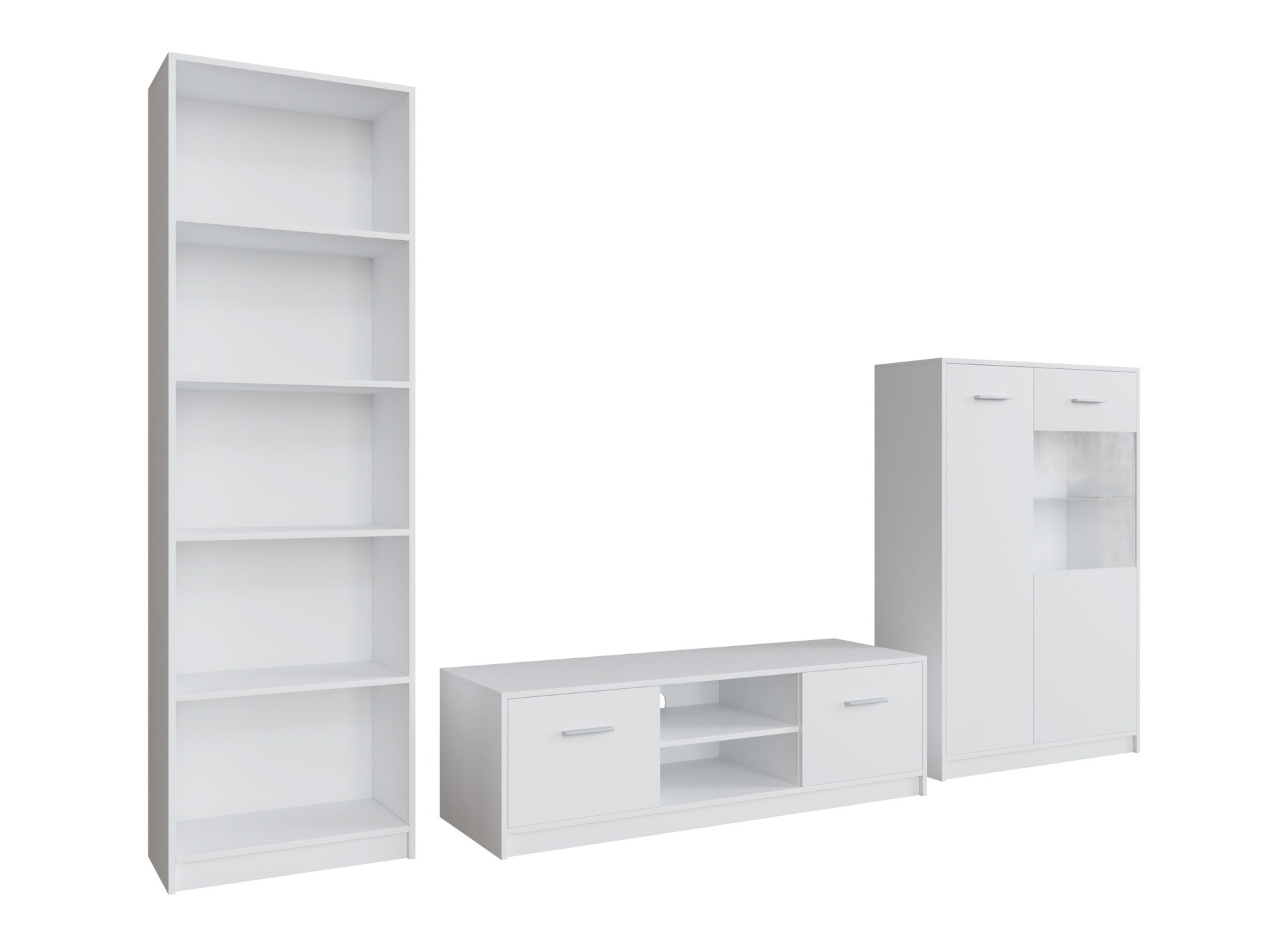 Parete attrezzata Novsore 164 (Bianco)