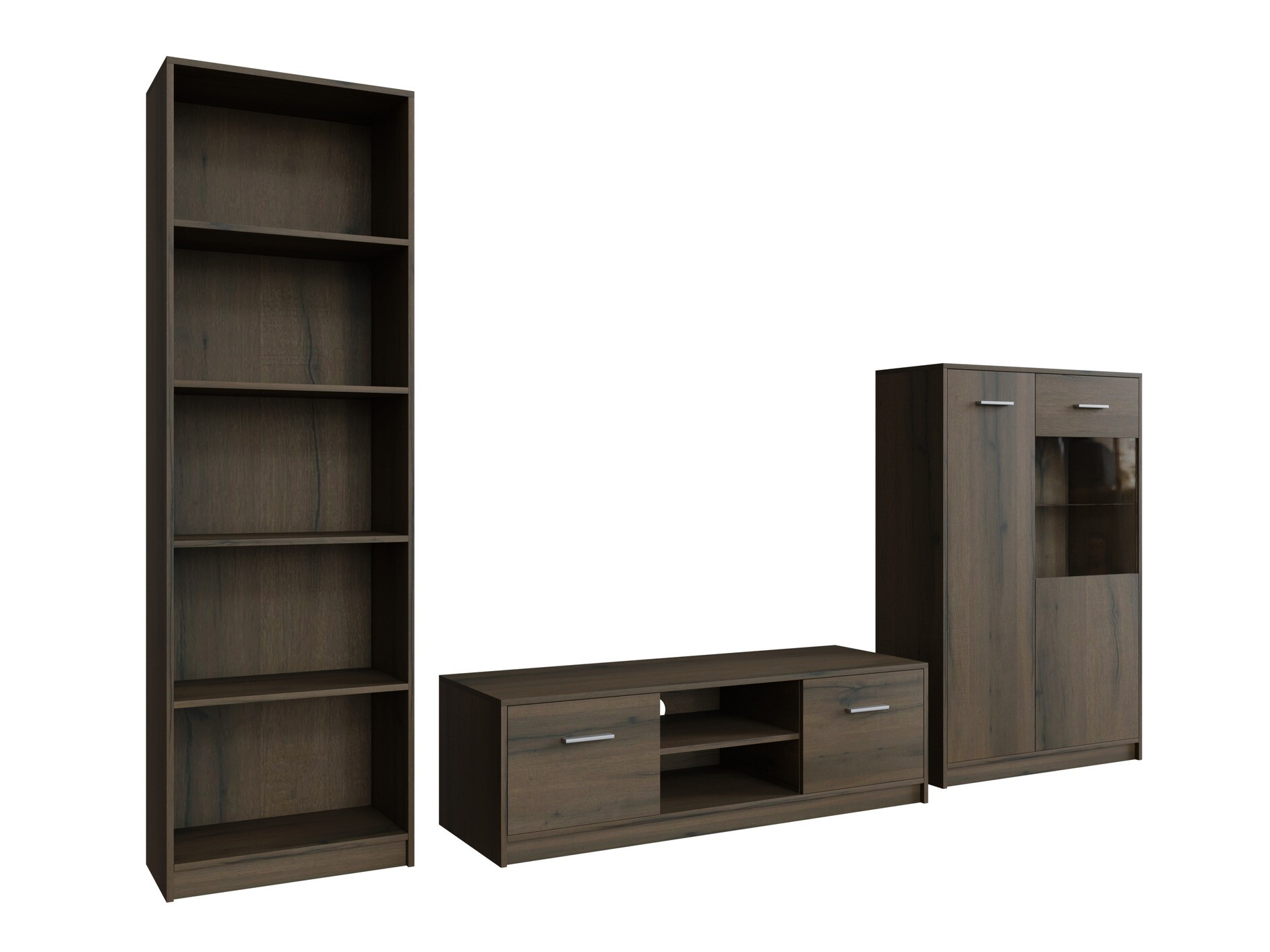 Parete attrezzata Novsore 164 (Rovere moro)