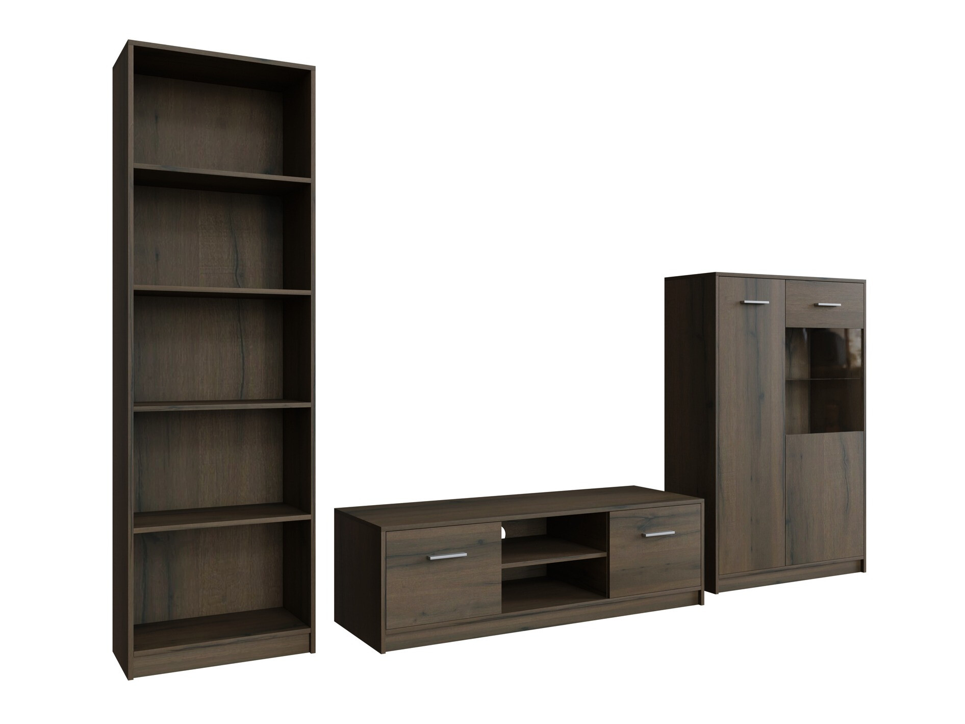 Parete attrezzata Novsore 164 (Rovere moro)